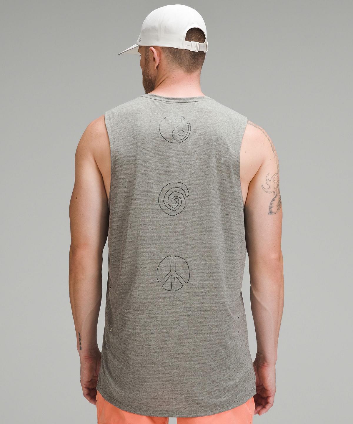 Grey Men Lululemon Fast and Free Trail Running Tank Top Shirts | AU_LuLu95433