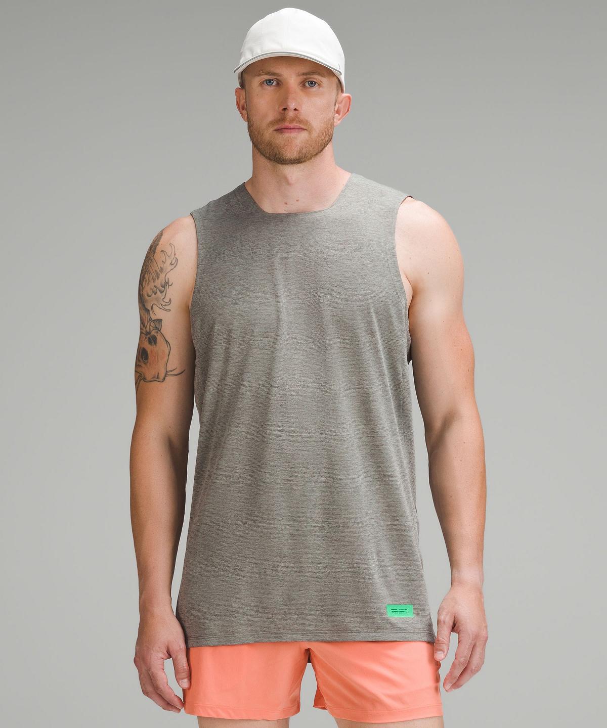 Grey Men Lululemon Fast and Free Trail Running Tank Top | AU_LuLu30551