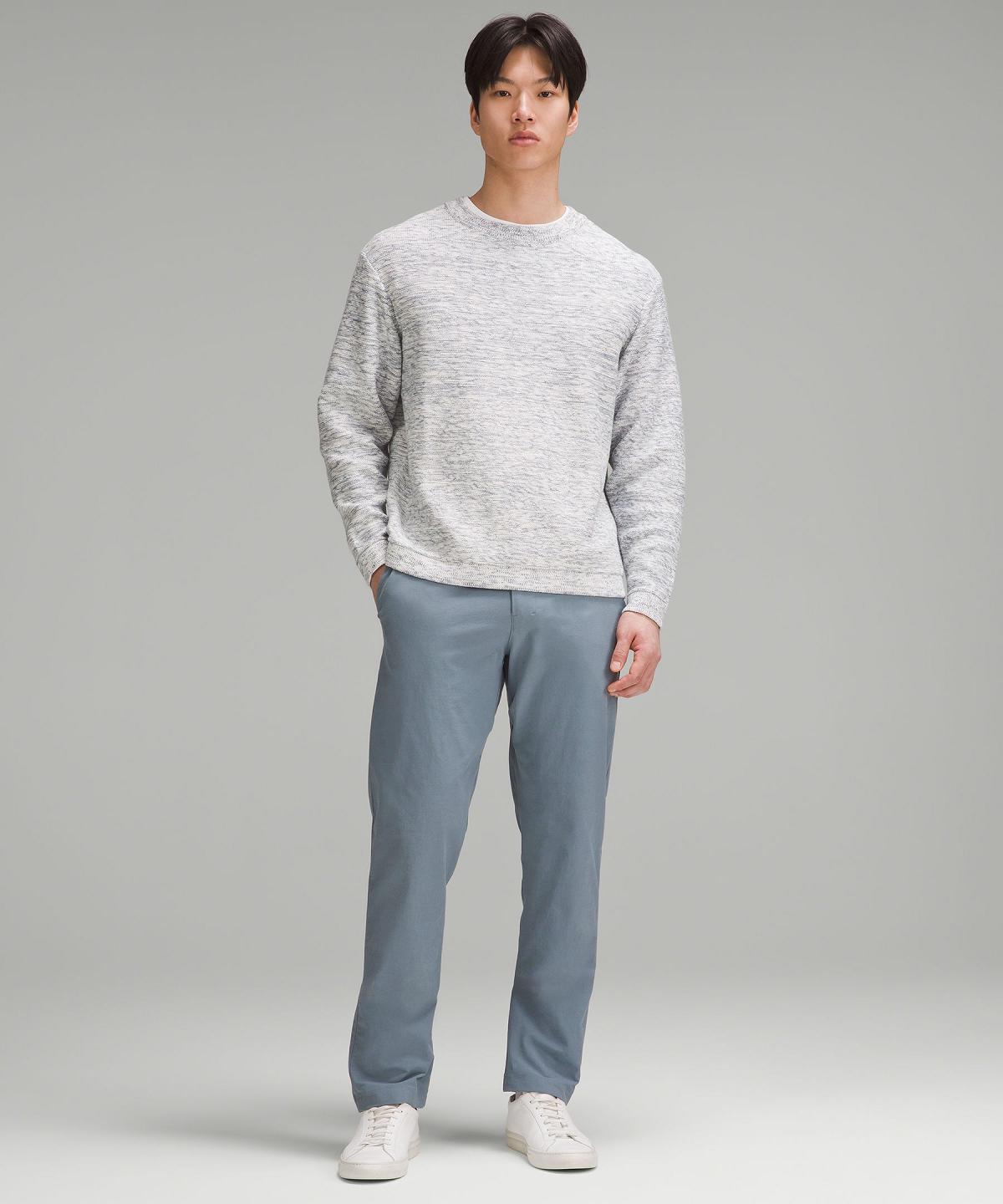 Grey Men Lululemon Relaxed-Fit Crewneck Knit Sweaters | AU_LuLu40260