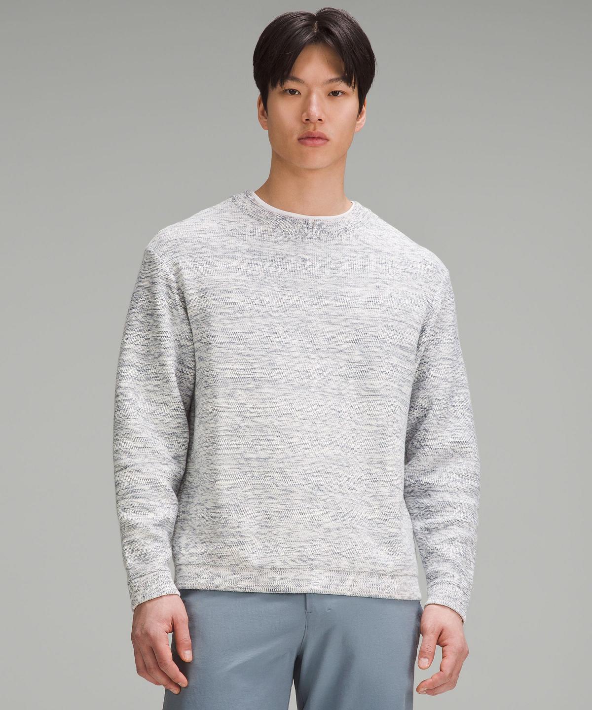 Grey Men Lululemon Relaxed-Fit Crewneck Knit Sweaters | AU_LuLu40260