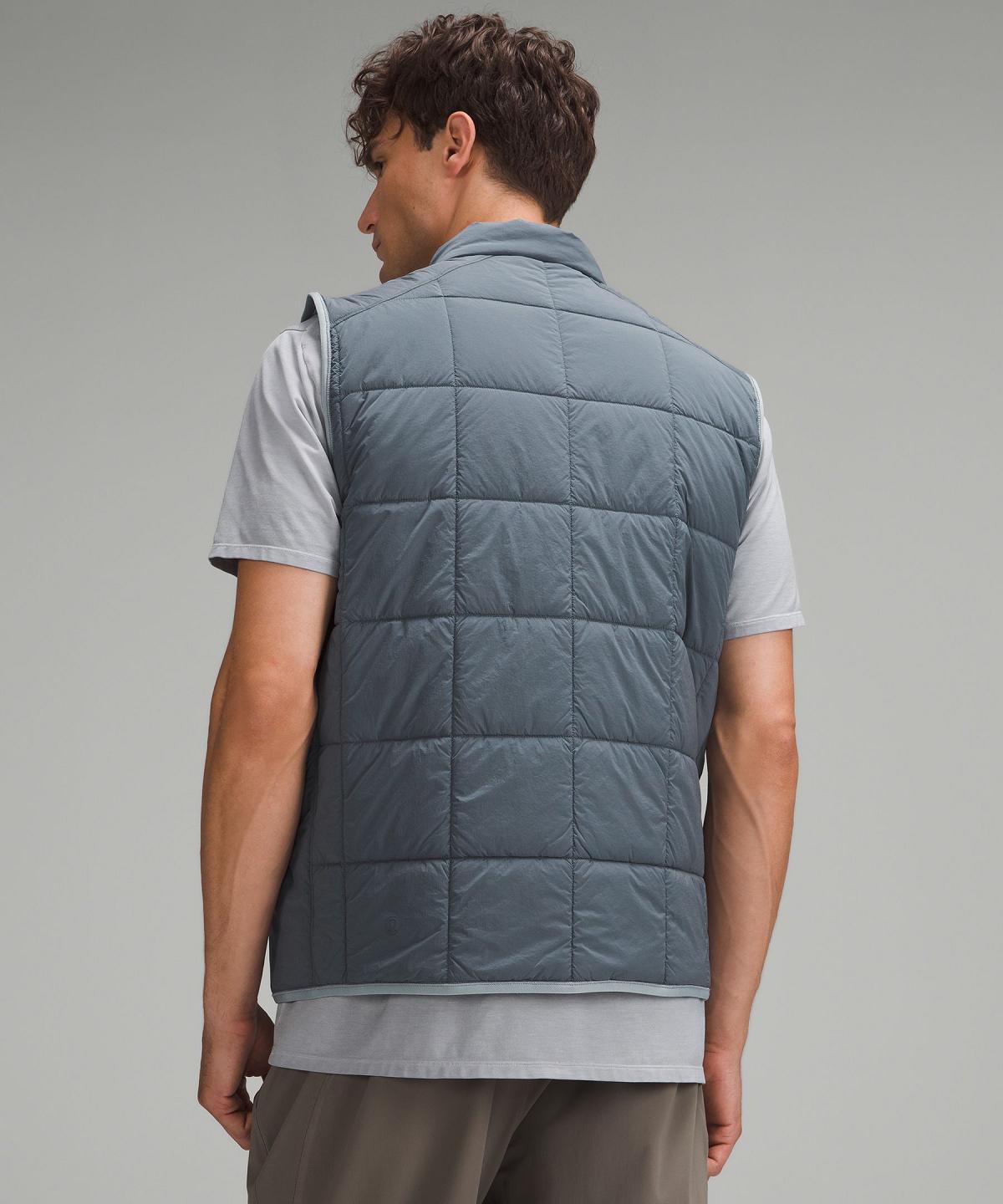 Grey Men Lululemon Route Ready Lightweight Insulated Vest Coats & Jackets | AU_LuLu74946