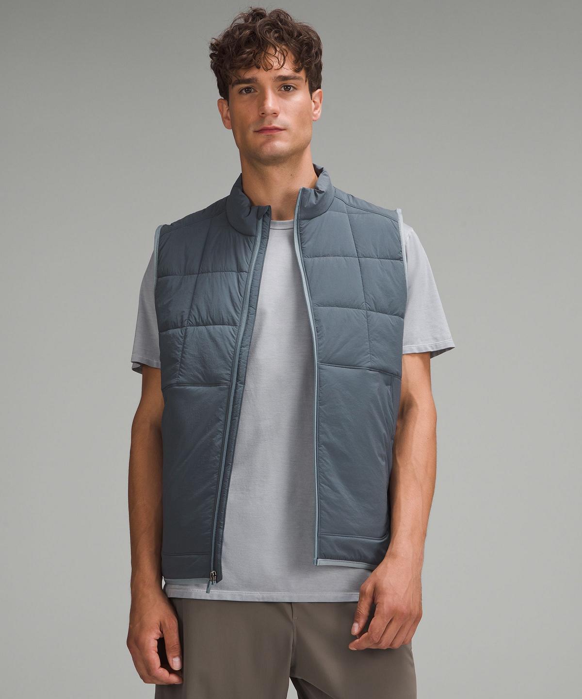 Grey Men Lululemon Route Ready Lightweight Insulated Vest Coats & Jackets | AU_LuLu74946