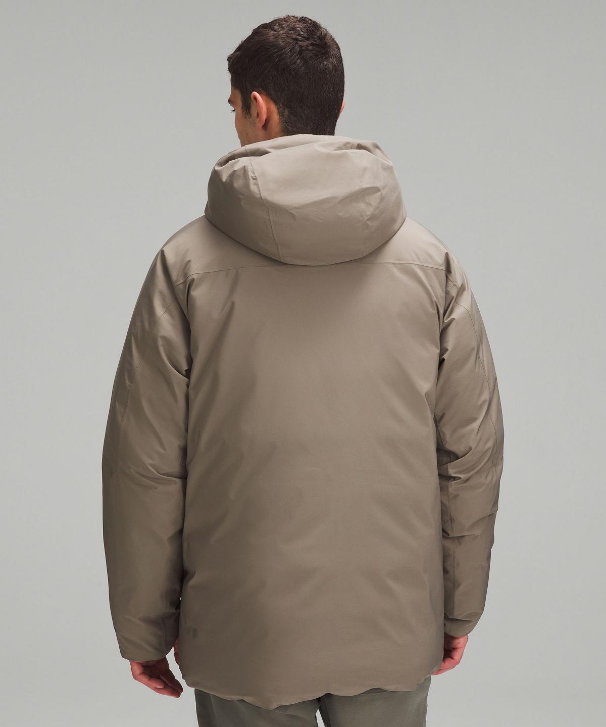 Grey Men Lululemon StretchSeal Down-Filled Parka Coats & Jackets | AU_LuLu20615