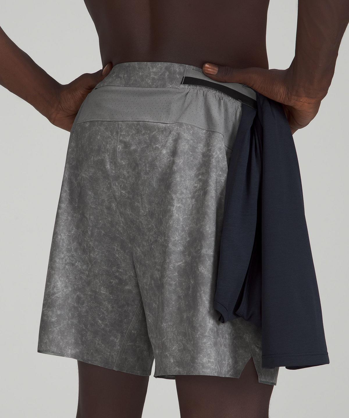 Grey Men Lululemon Surge Lined 6" Shorts | AU_LuLu43722