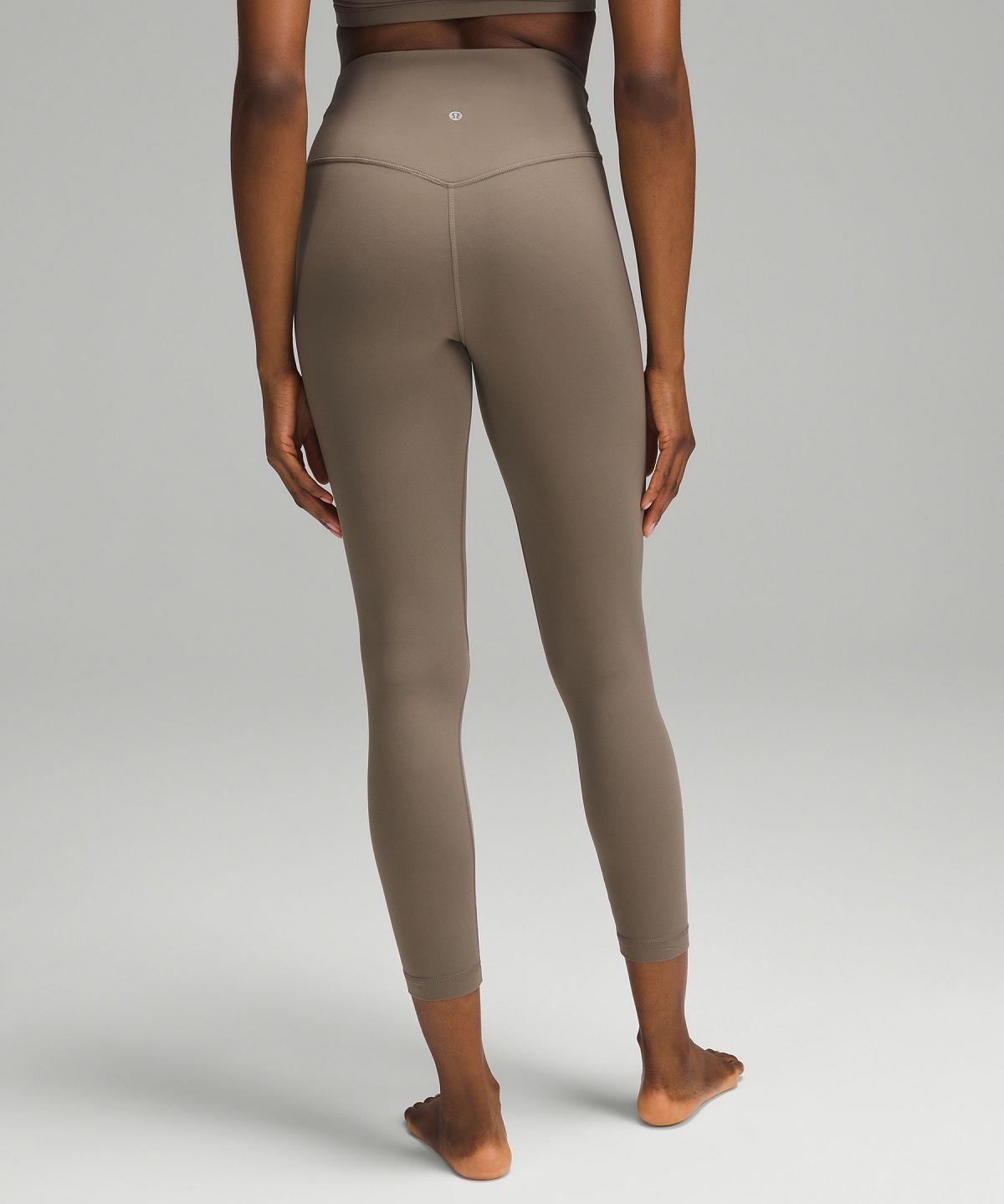 Grey Women Lululemon Align™ Asymmetrical-Waist Pant 25" Leggings | AU_LuLu35130