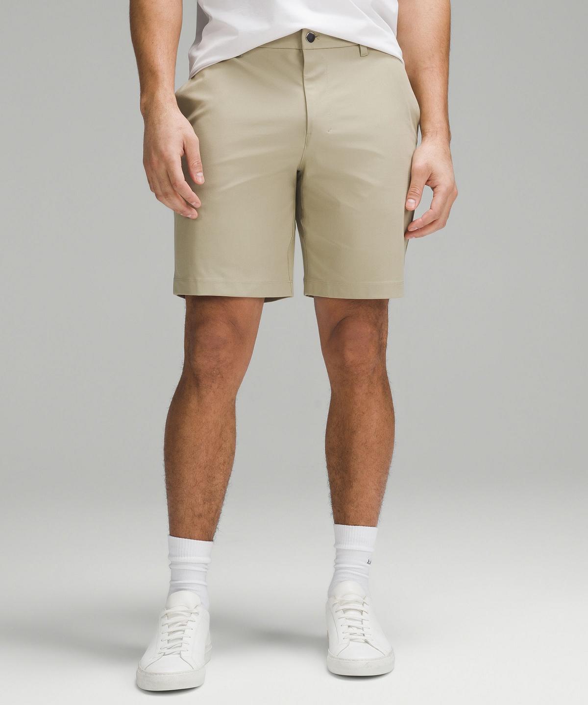 Khaki Men Lululemon ABC Classic-Fit 9" Shorts | AU_LuLu97798