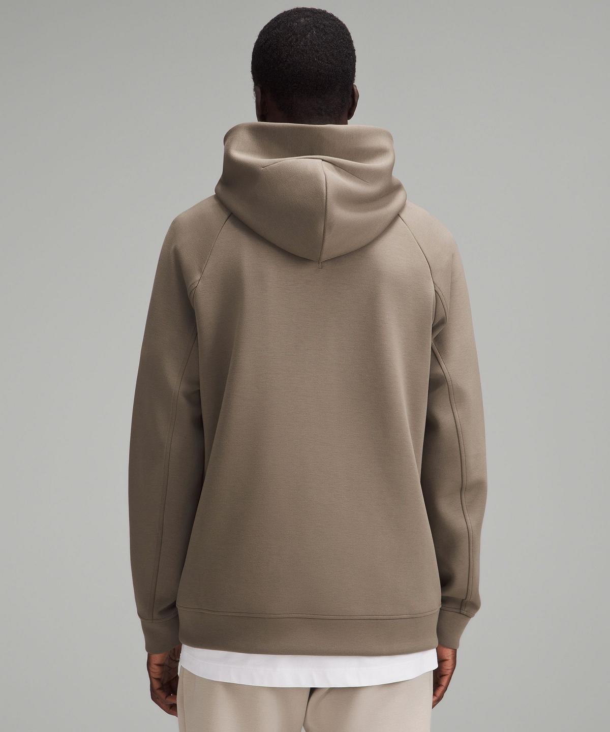 Khaki Men Lululemon Smooth Spacer Classic-Fit Hoodies & Sweatshirts | AU_LuLu77354