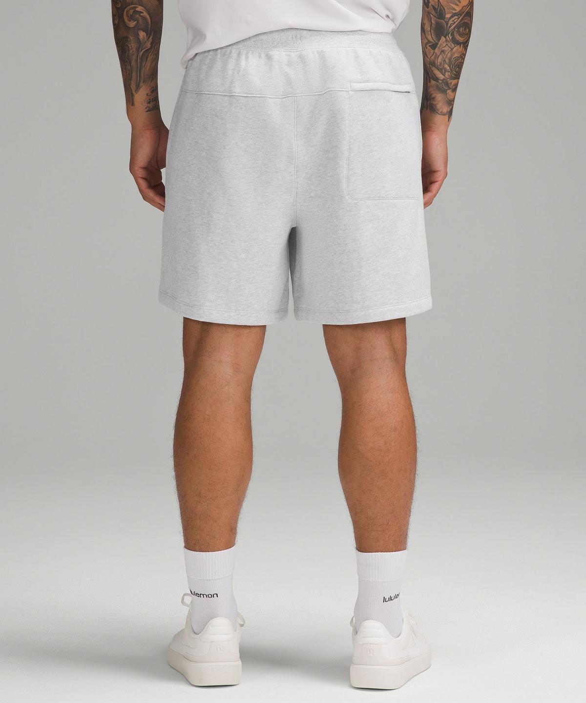 Light Grey Men Lululemon Steady State Relaxed-Fit 7" Shorts | AU_LuLu41717