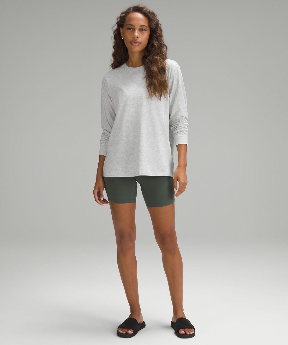 Light Grey Women Lululemon All Yours Long-Sleeve Shirts | AU_LuLu77178