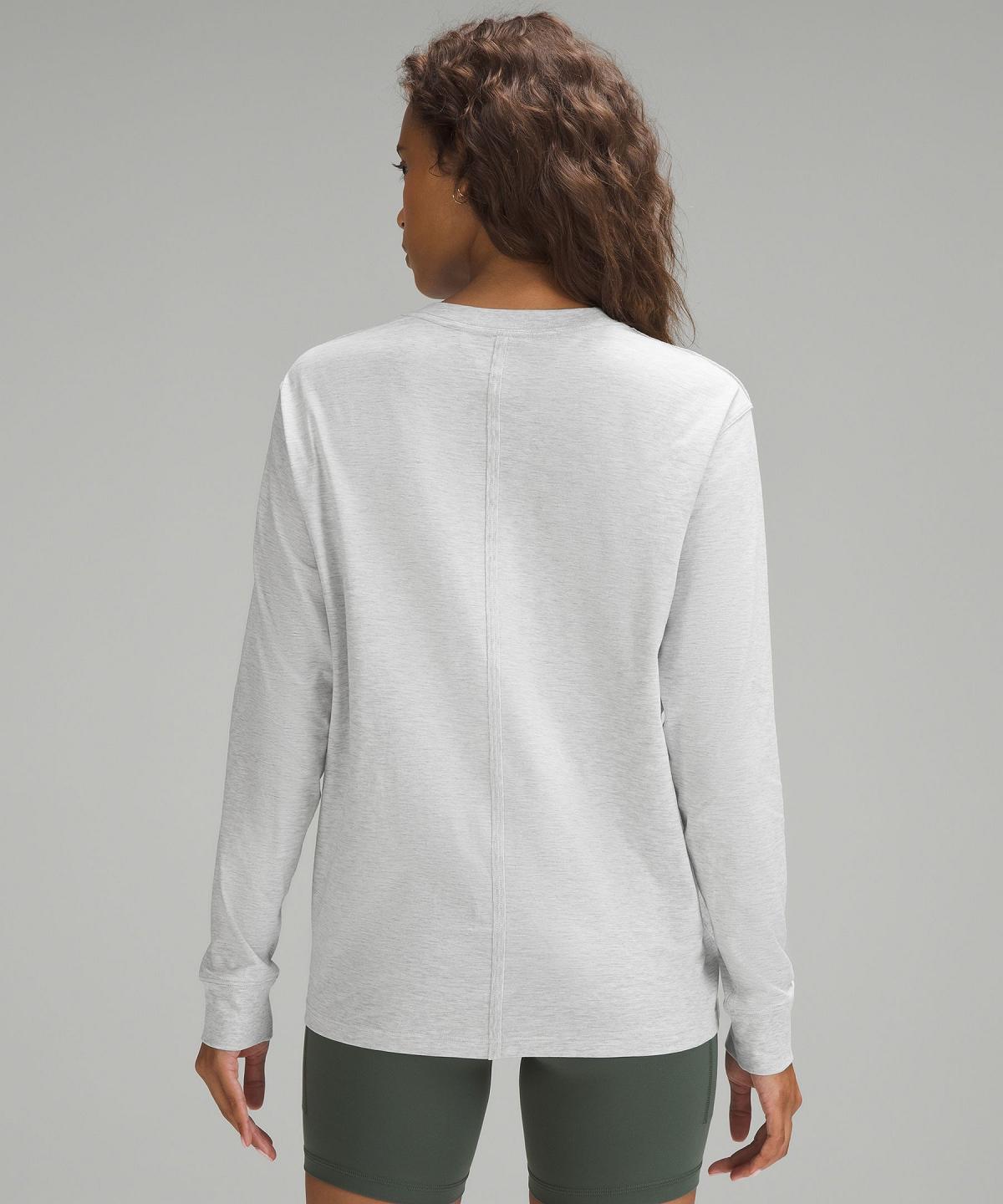 Light Grey Women Lululemon All Yours Long-Sleeve Shirts | AU_LuLu77178