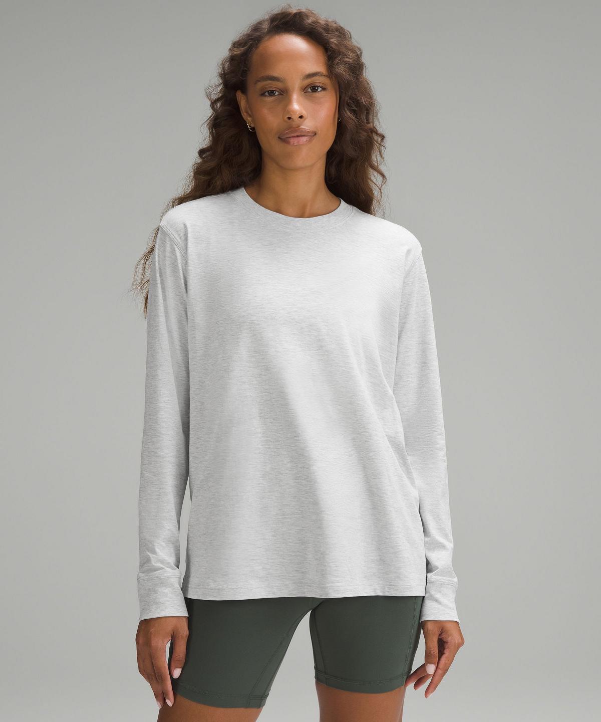 Light Grey Women Lululemon All Yours Long-Sleeve Shirts | AU_LuLu77178