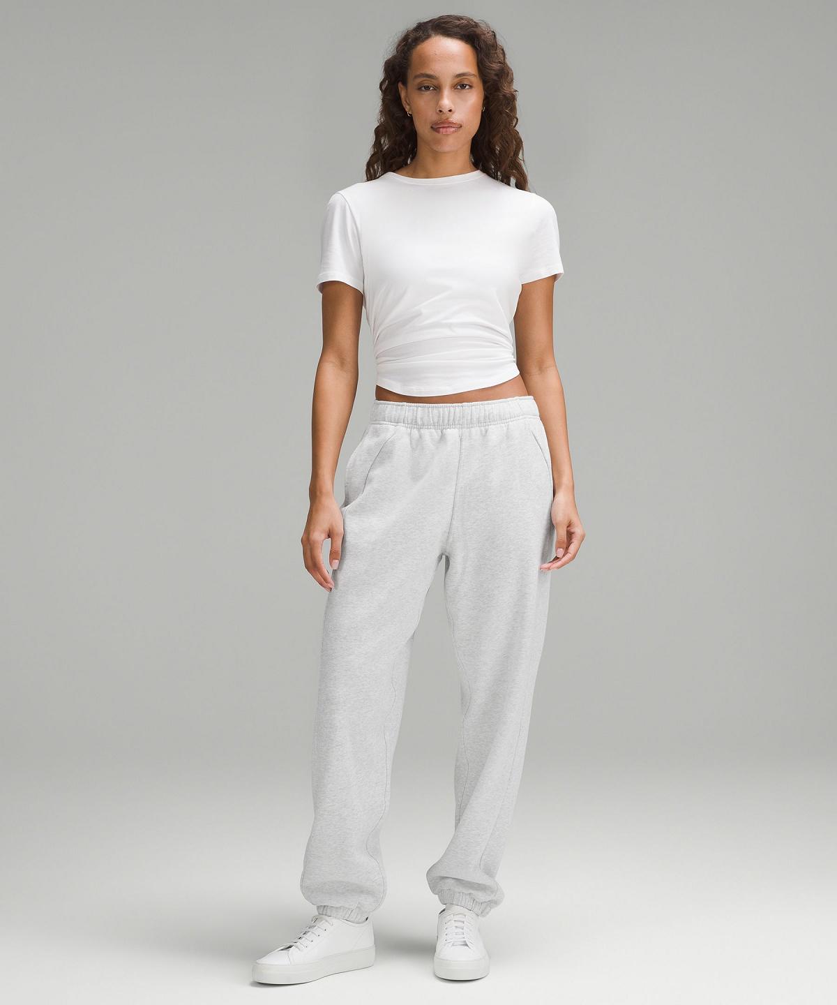 Light Grey Women Lululemon Scuba Mid-Rise Oversized Pants | AU_LuLu73180