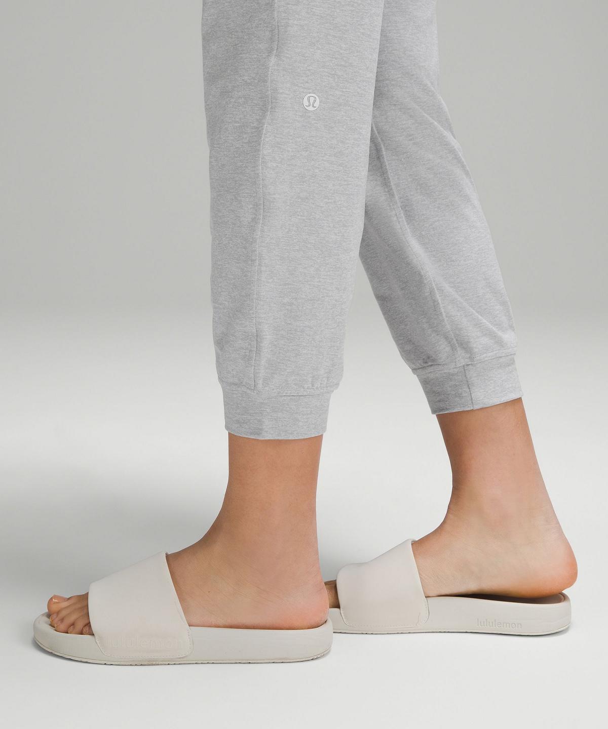 Light Grey Women Lululemon Soft Jersey Classic-Fit Mid-Rise Joggers | AU_LuLu29820