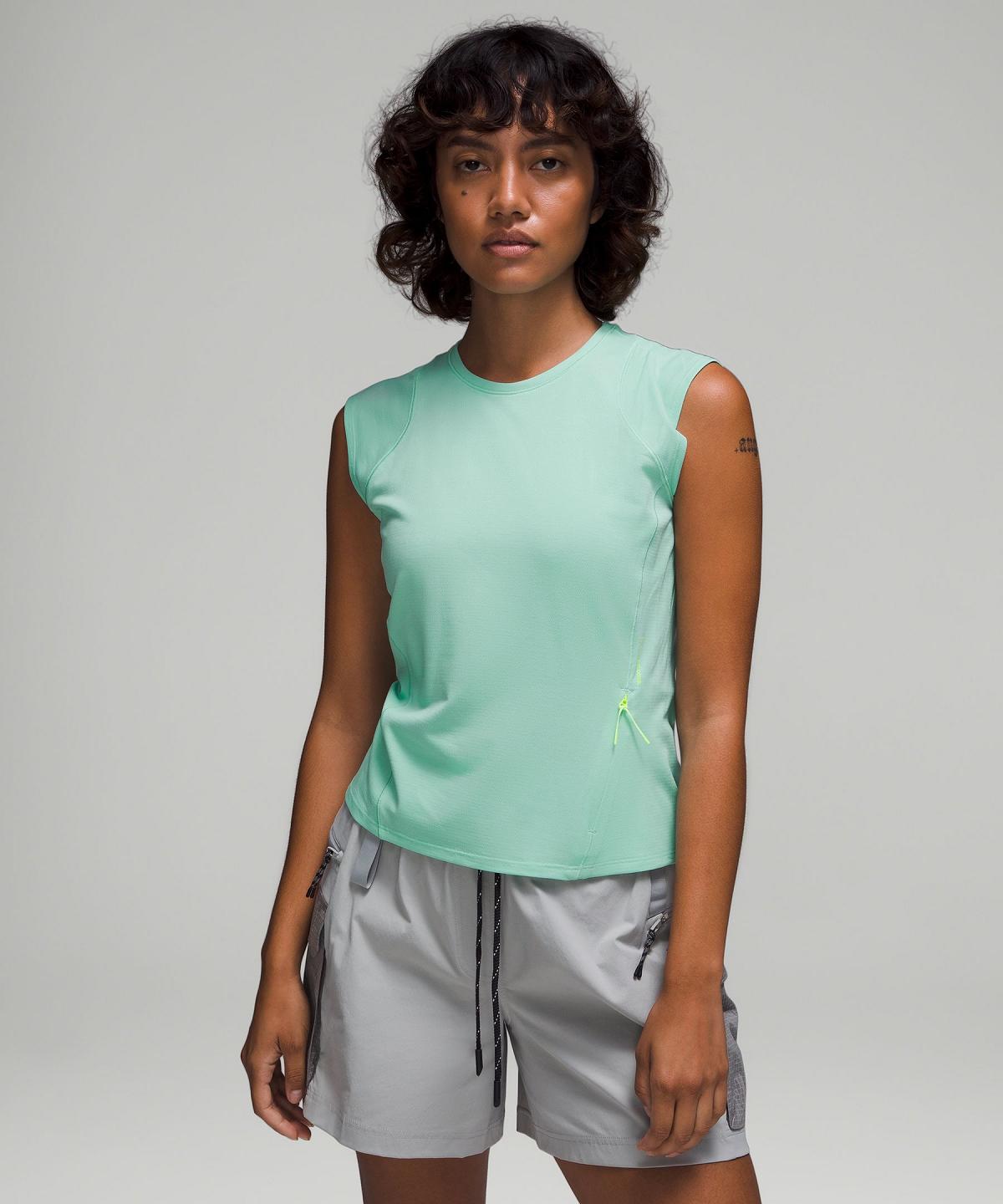 Mint Women Lululemon Cap Sleeve Hiking Tank Top | AU_LuLu42377