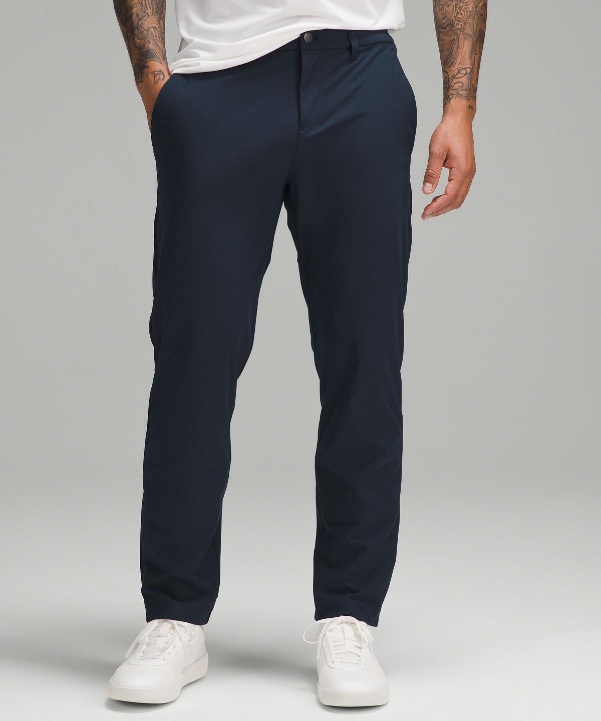 Navy Men Lululemon ABC Classic-Fit 32"L Trousers | AU_LuLu49924