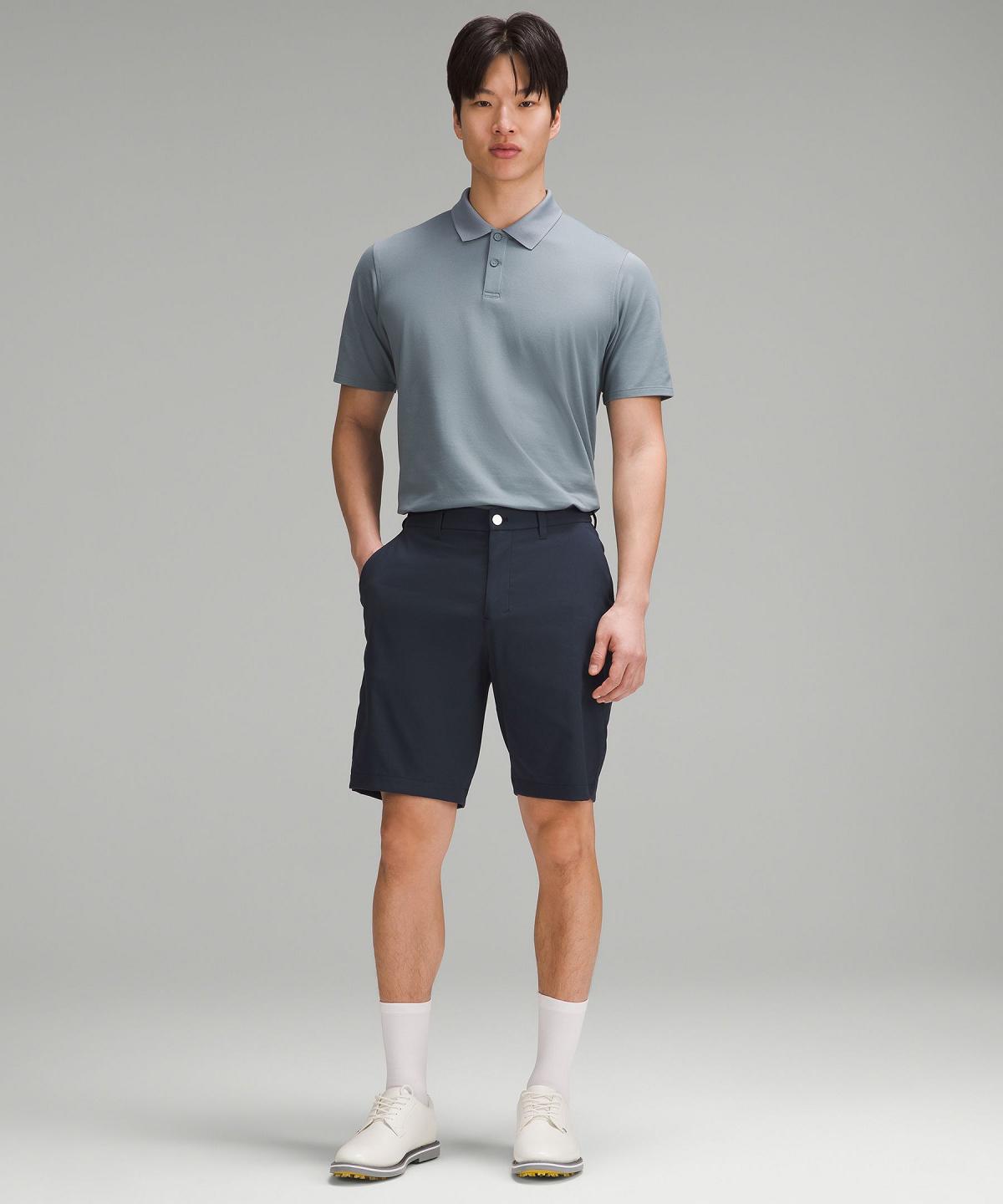 Navy Men Lululemon ABC Classic-Fit Golf 9" Shorts | AU_LuLu37277