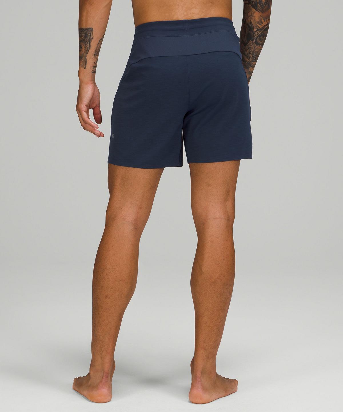 Navy Men Lululemon Balancer 6" Shorts | AU_LuLu49531