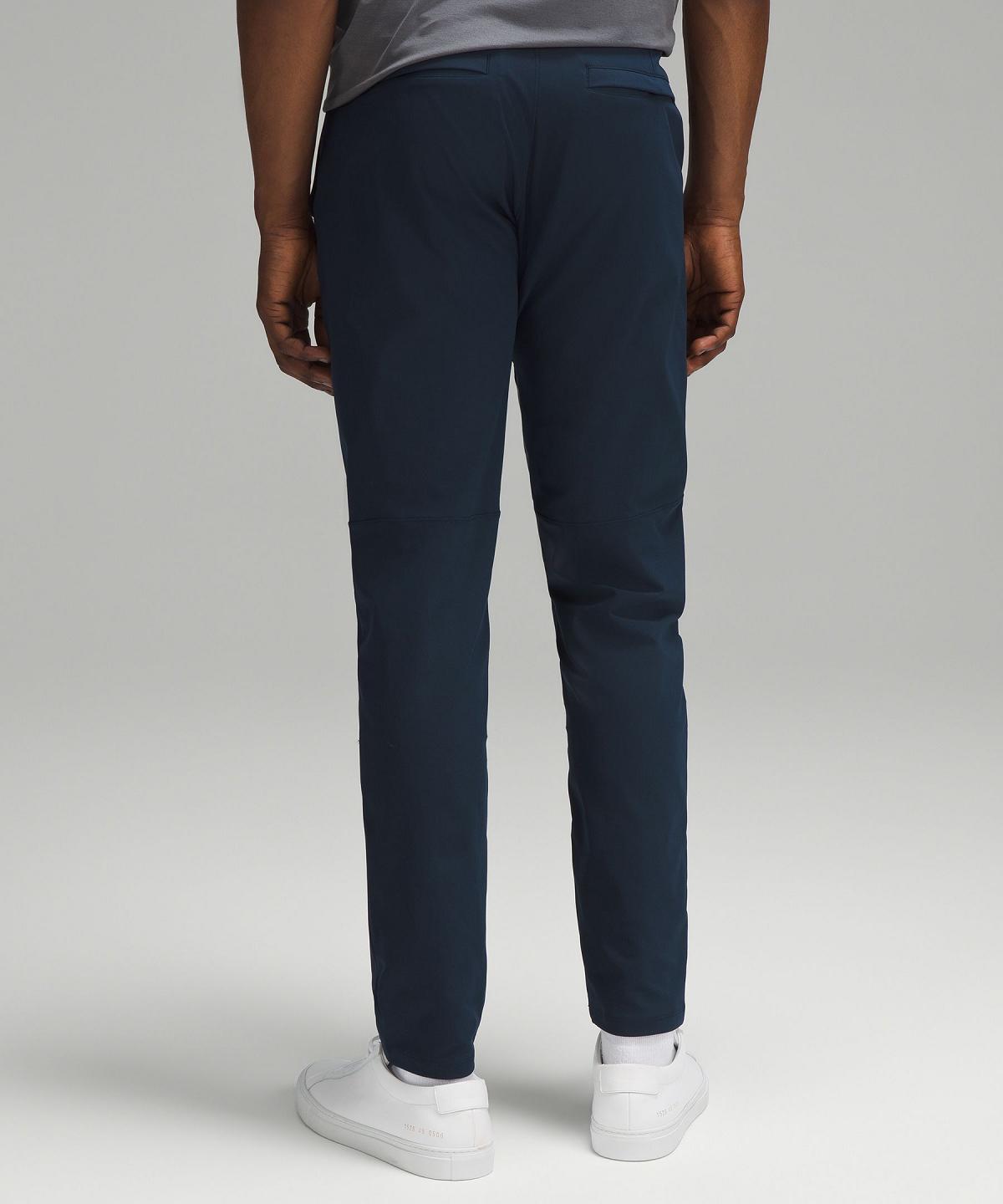 Navy Men Lululemon Commission Slim-Fit 34" Trousers | AU_LuLu77556