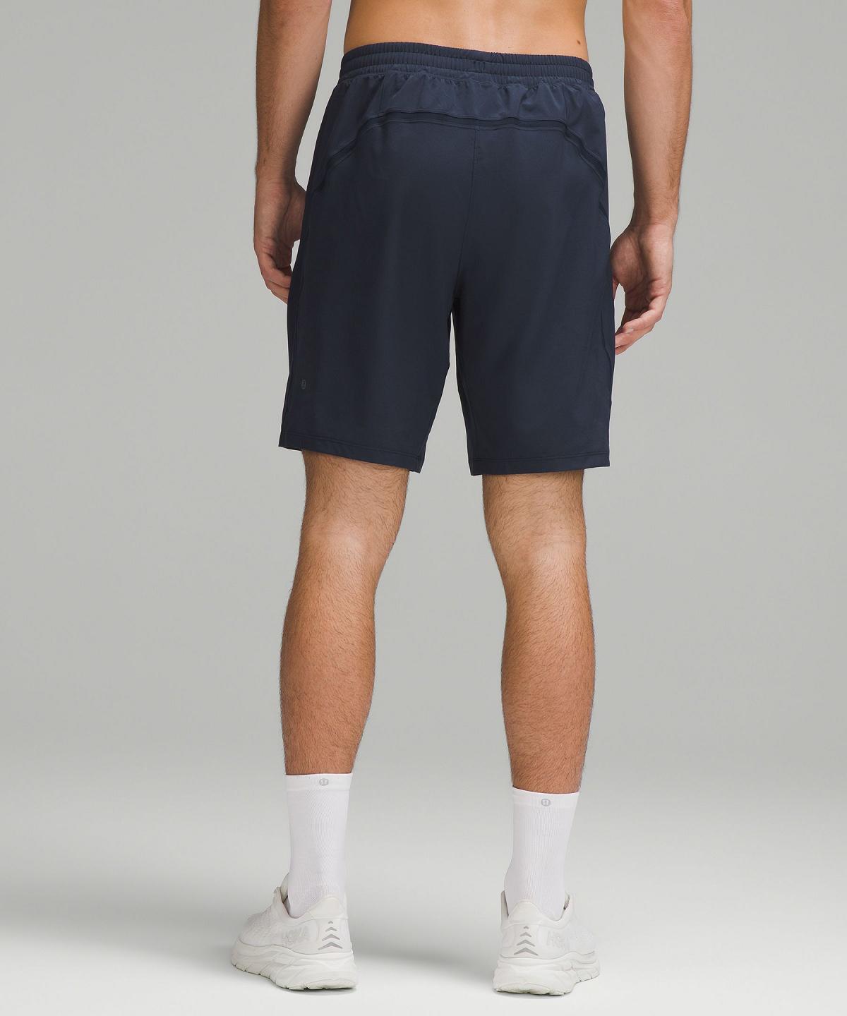 Navy Men Lululemon Pace Breaker Lined 9" Shorts | AU_LuLu41563