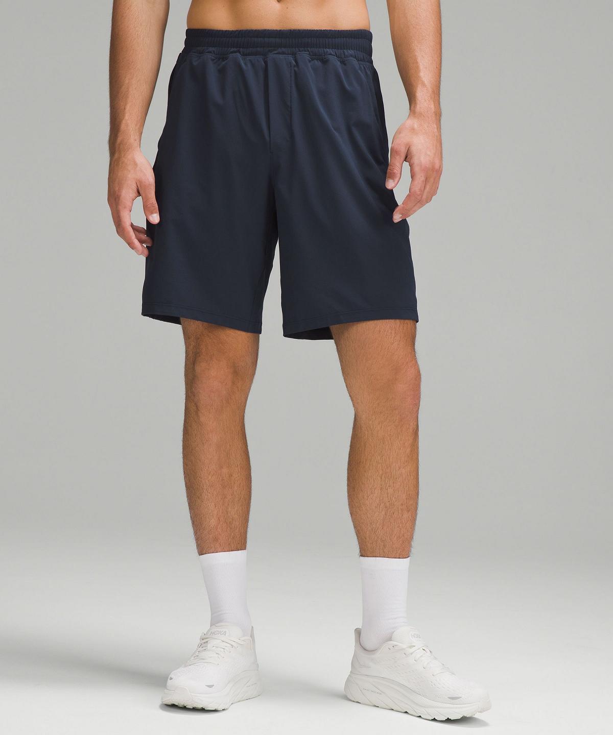 Navy Men Lululemon Pace Breaker Lined 9" Shorts | AU_LuLu41563