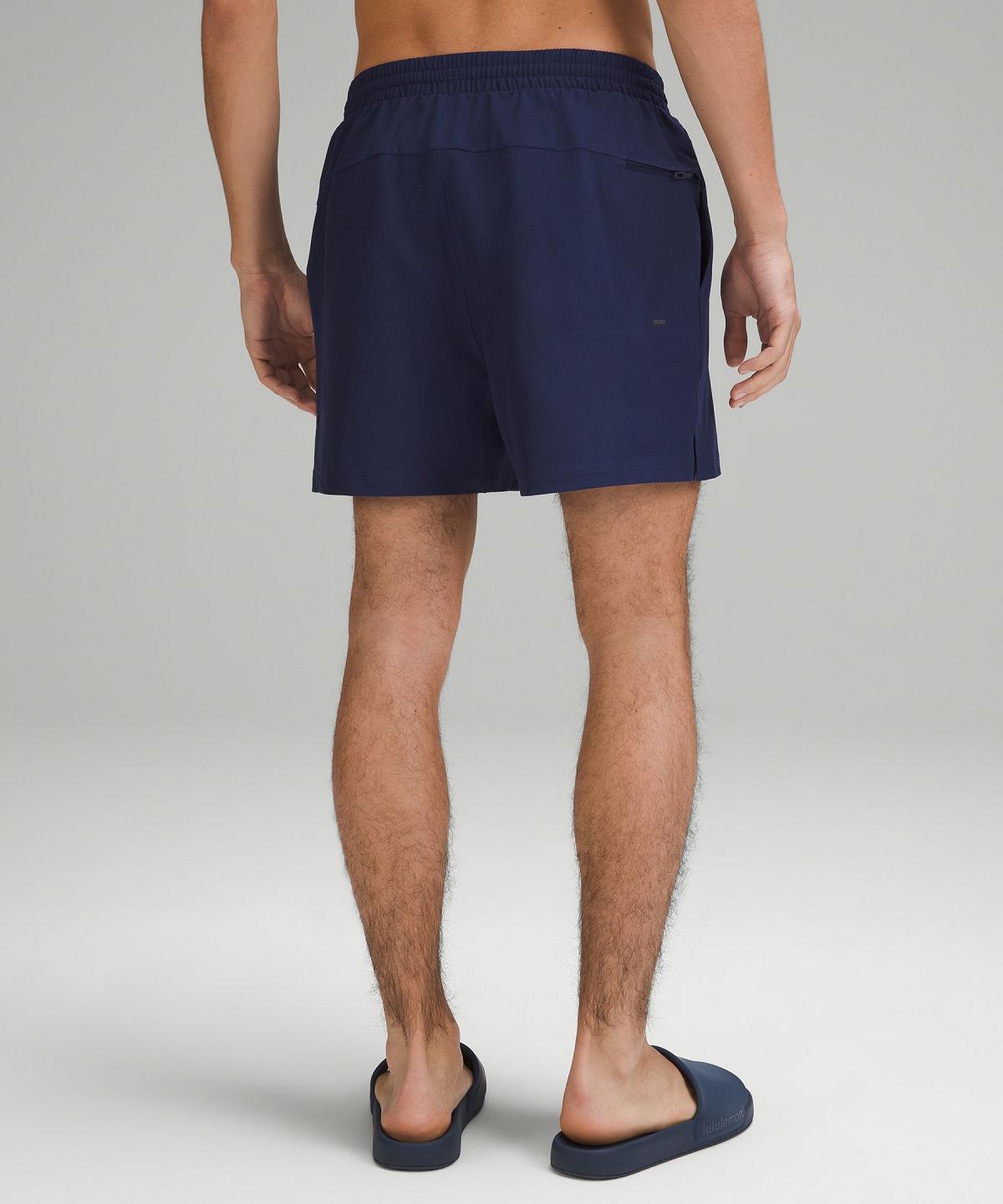 Navy Men Lululemon Pool 5" Shorts | AU_LuLu27649