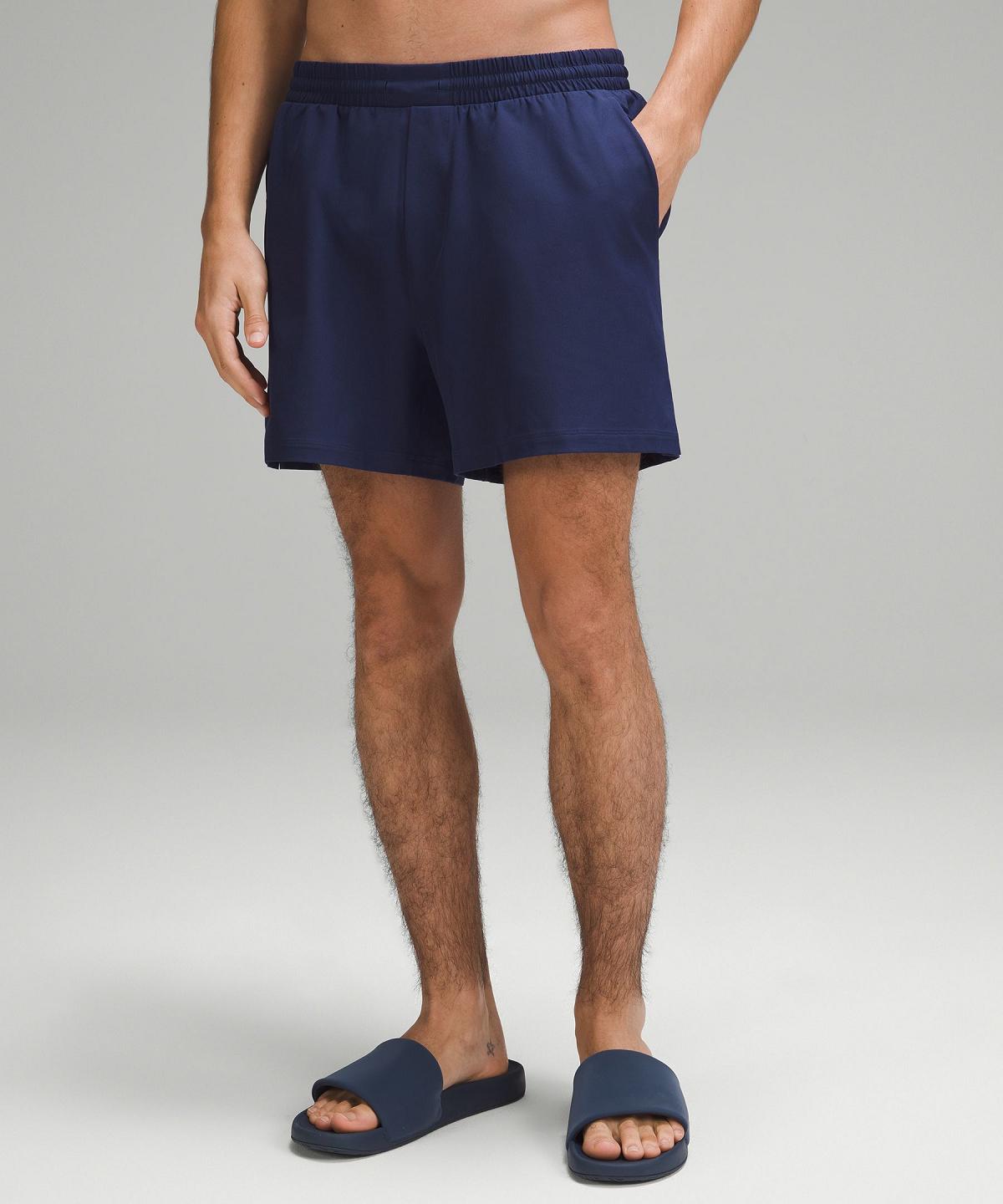 Navy Men Lululemon Pool 5" Shorts | AU_LuLu27649