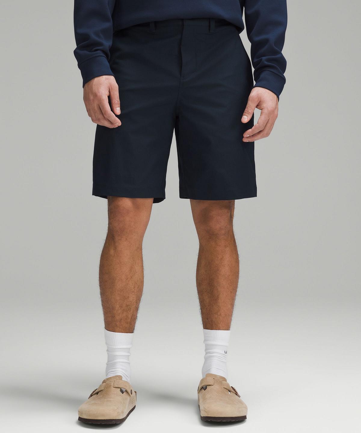 Navy Men Lululemon Relaxed-Fit Smooth Twill 9" Shorts | AU_LuLu72235