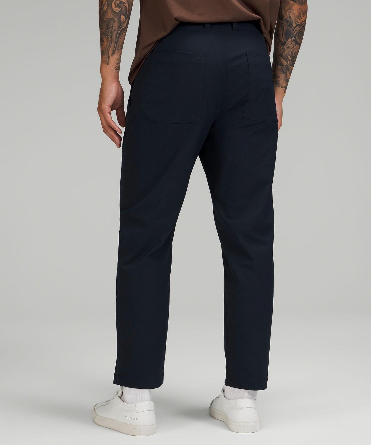 Navy Men Lululemon Relaxed-Tapered Smooth Twill Pants | AU_LuLu61067