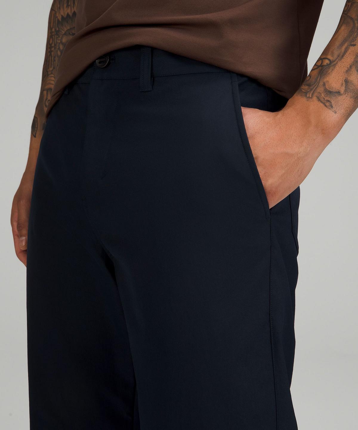 Navy Men Lululemon Relaxed-Tapered Smooth Twill Pants | AU_LuLu61067