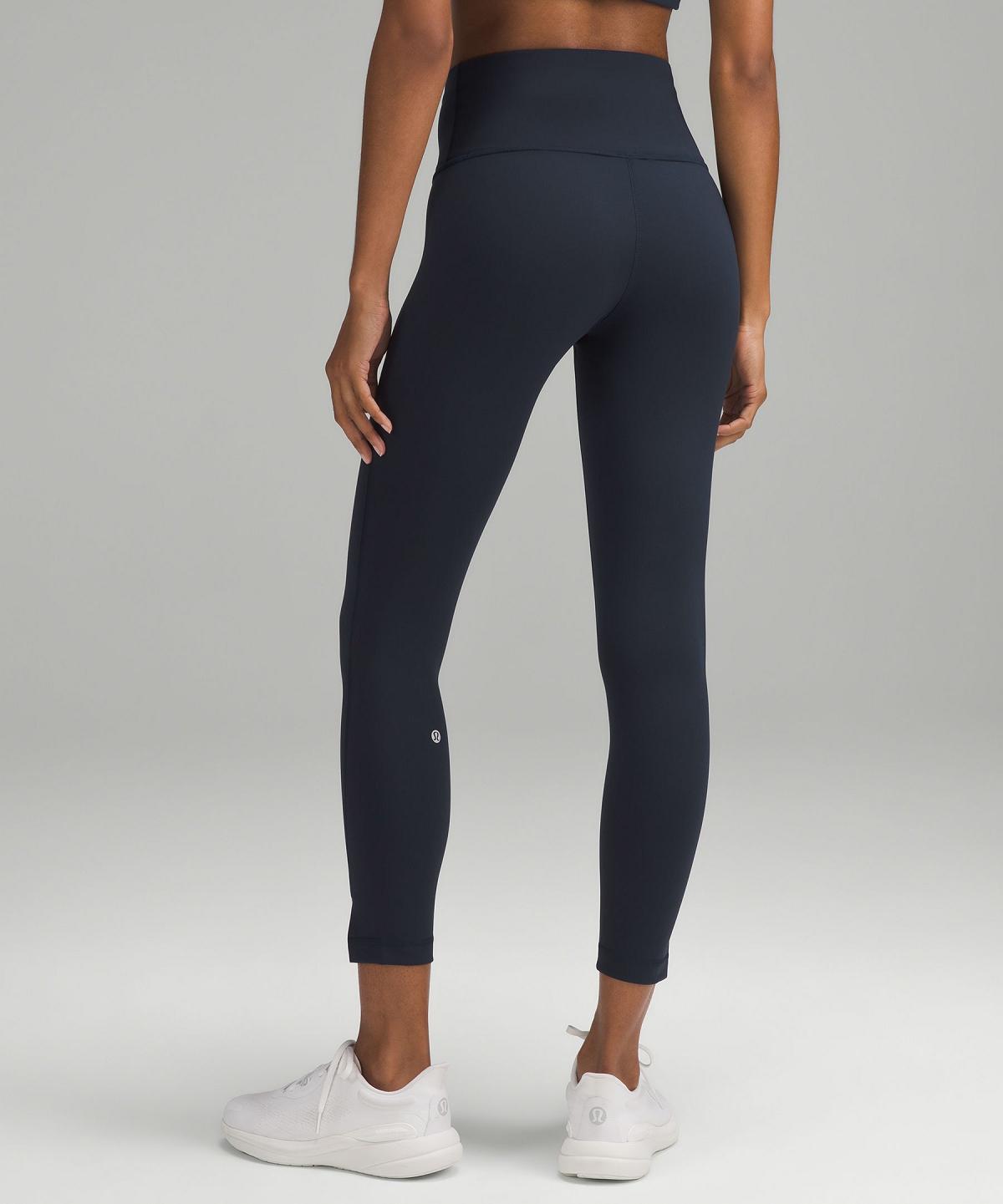 Navy Women Lululemon Wunder Train High-Rise Tight 25" Pants | AU_LuLu71384