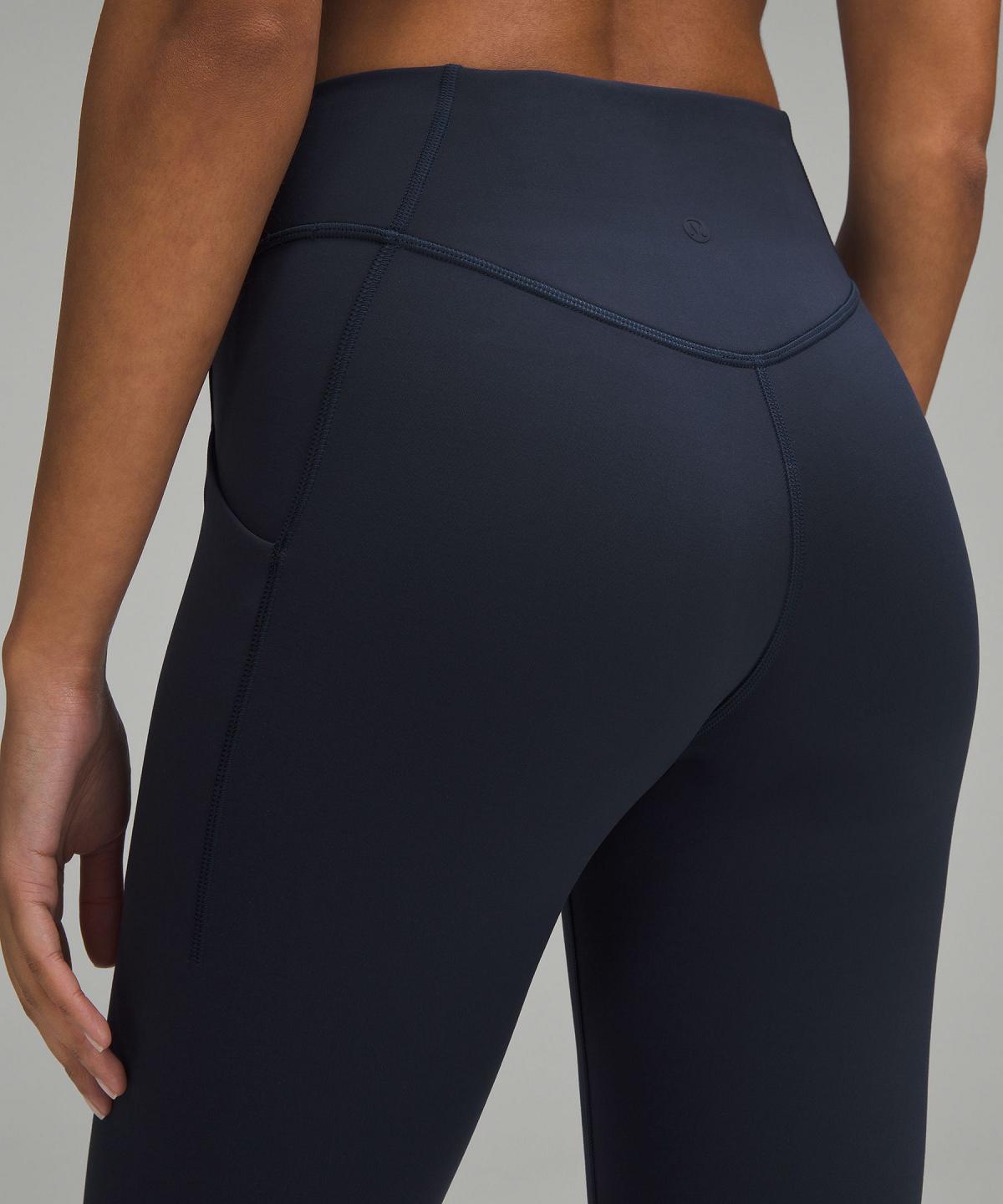 Navy Women Lululemon Wunder Under SmoothCover Tight with Pockets 25" Leggings | AU_LuLu41946