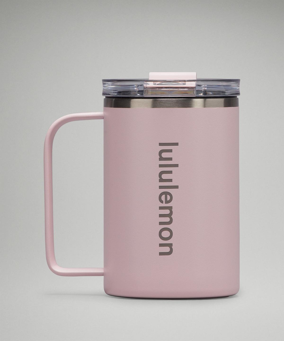 Pink Men Lululemon Insulated Mug 12oz Water Bottles | AU_LuLu89388