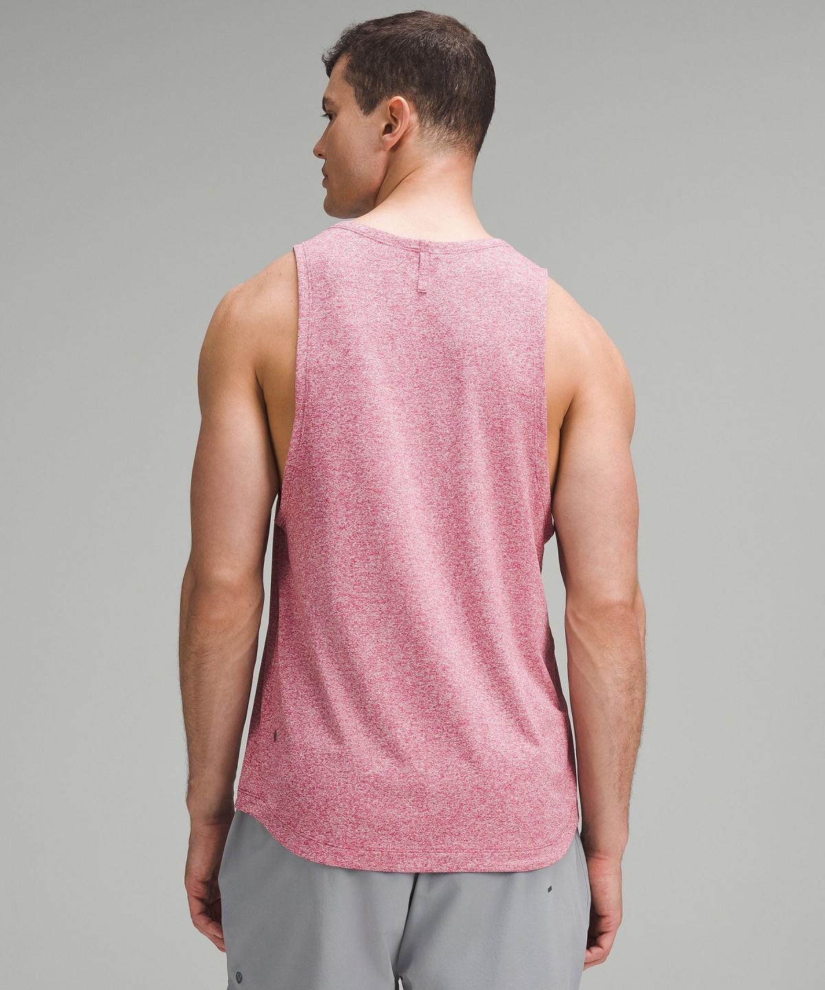 Pink Men Lululemon License to Train Tank Top | AU_LuLu49116