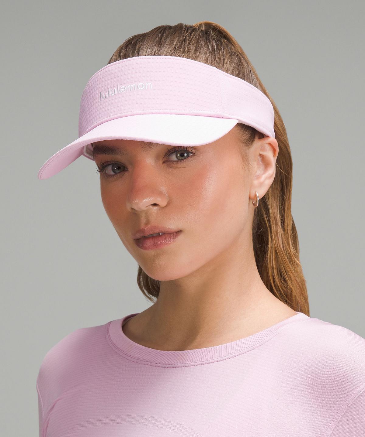 Pink Men Lululemon Removable Sweatband All-Sport Visor Hats | AU_LuLu92585