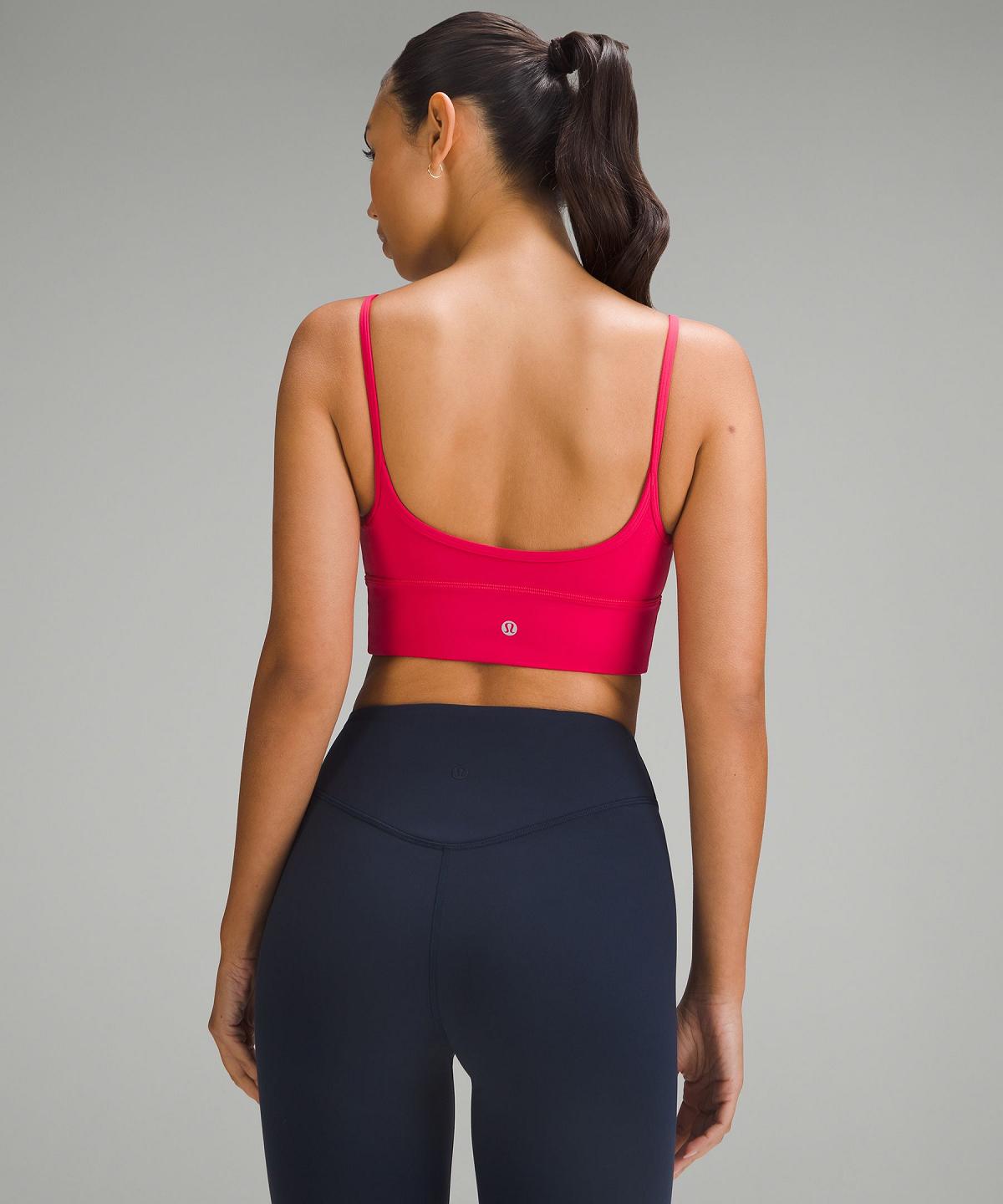 Pink White Women Lululemon Align™ Sweetheart Sports Bra | AU_LuLu97540