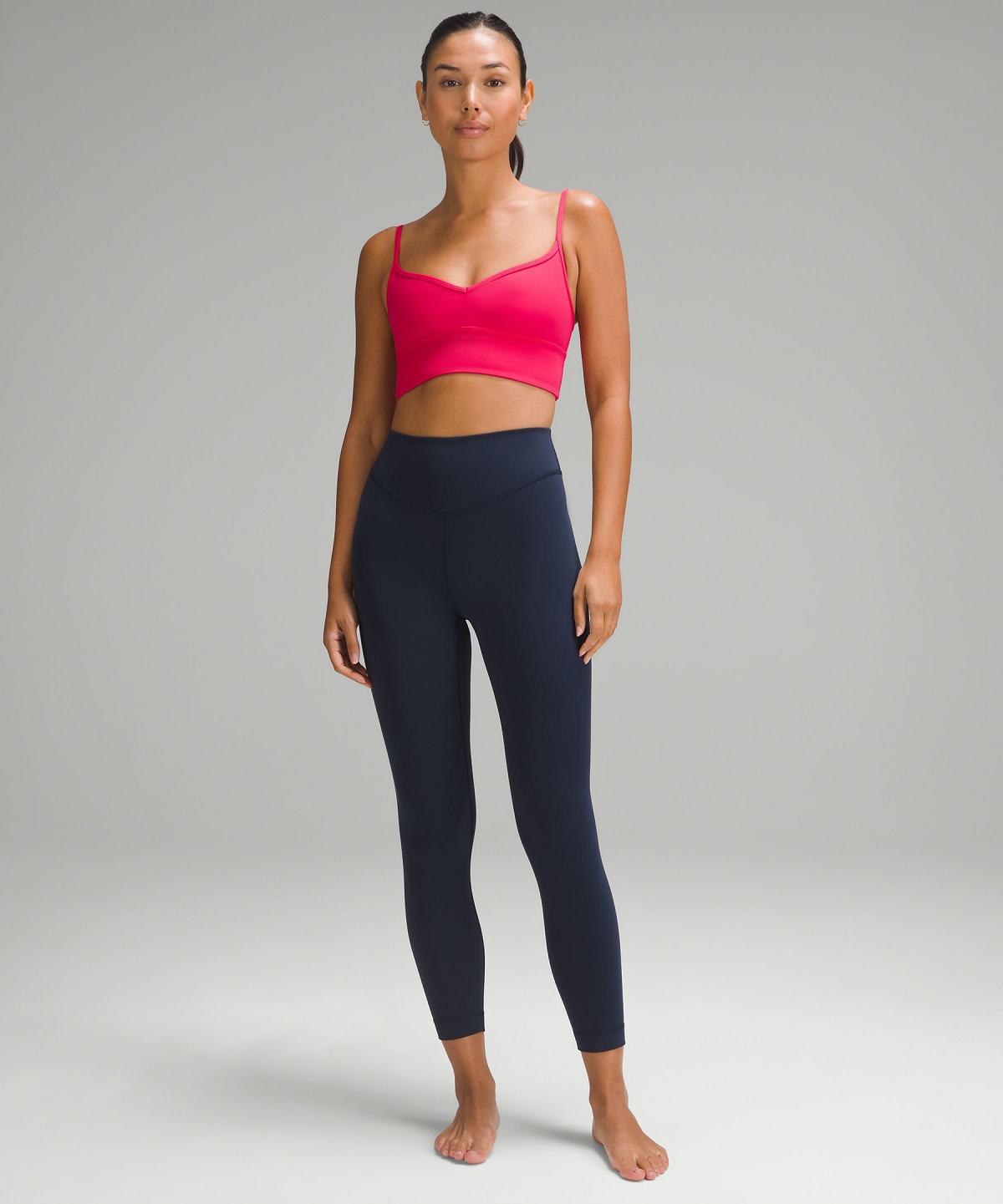 Pink White Women Lululemon Align™ Sweetheart Sports Bra | AU_LuLu97540