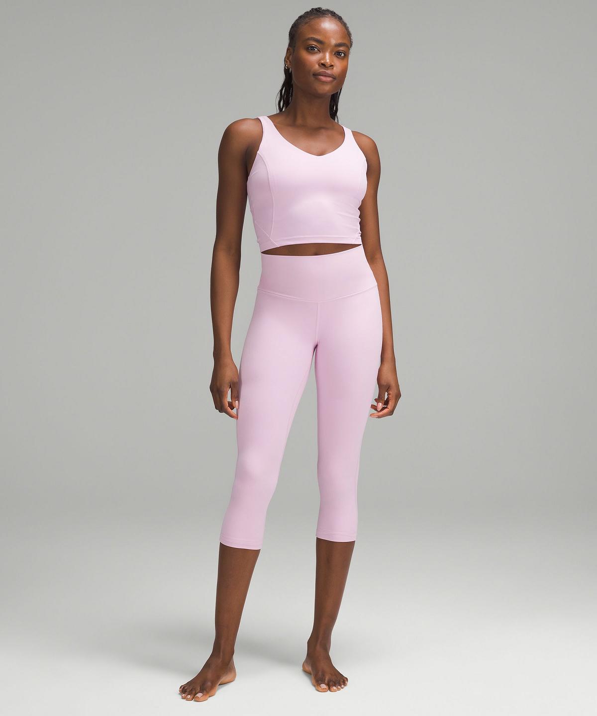 Pink Women Lululemon Align™ High-Rise Crop 21" Leggings | AU_LuLu95683