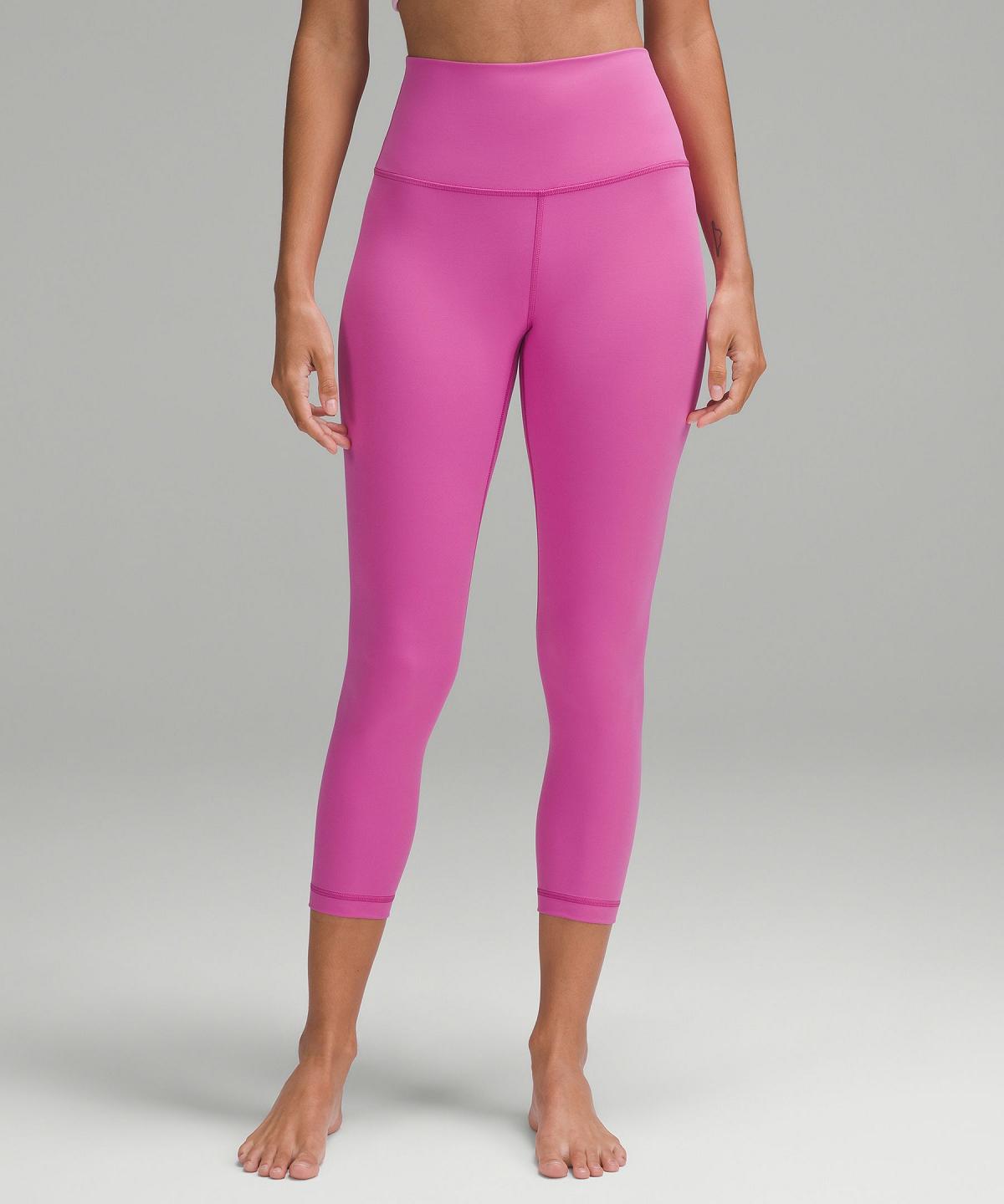 Pink Women Lululemon Align™ High-Rise Crop 23" Leggings | AU_LuLu52140