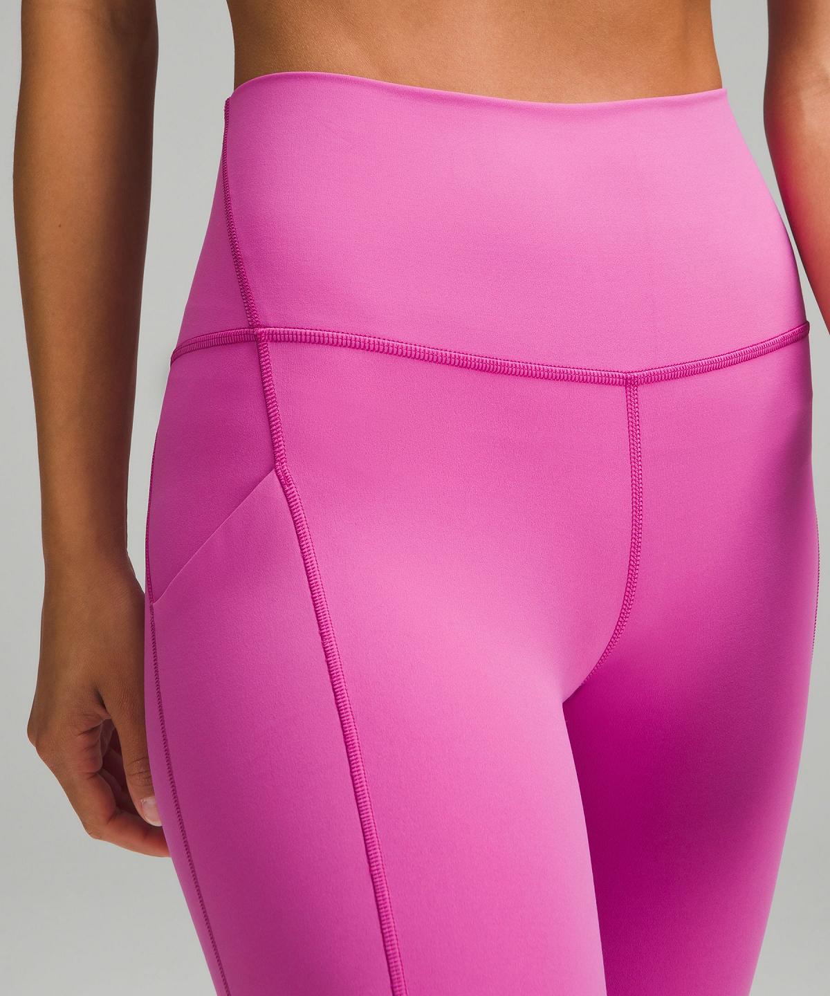 Pink Women Lululemon Align™ High-Risewith Pockets 25" Pants | AU_LuLu40889