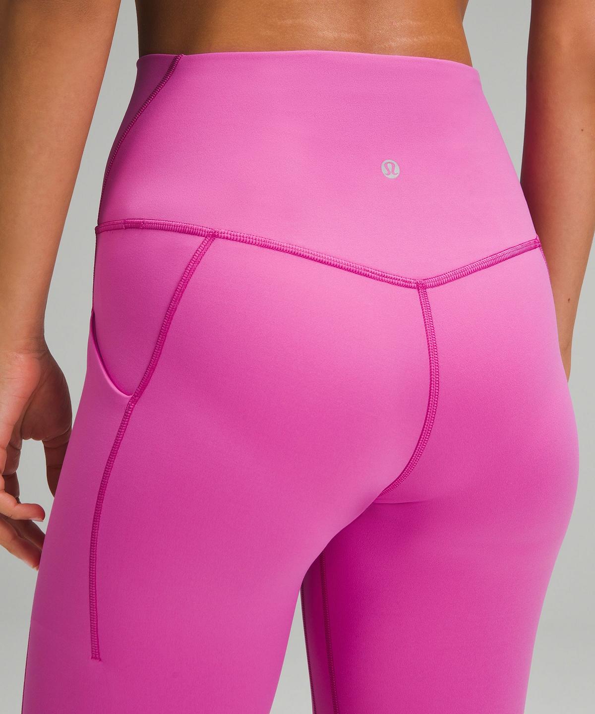 Pink Women Lululemon Align™ High-Risewith Pockets 25" Pants | AU_LuLu40889