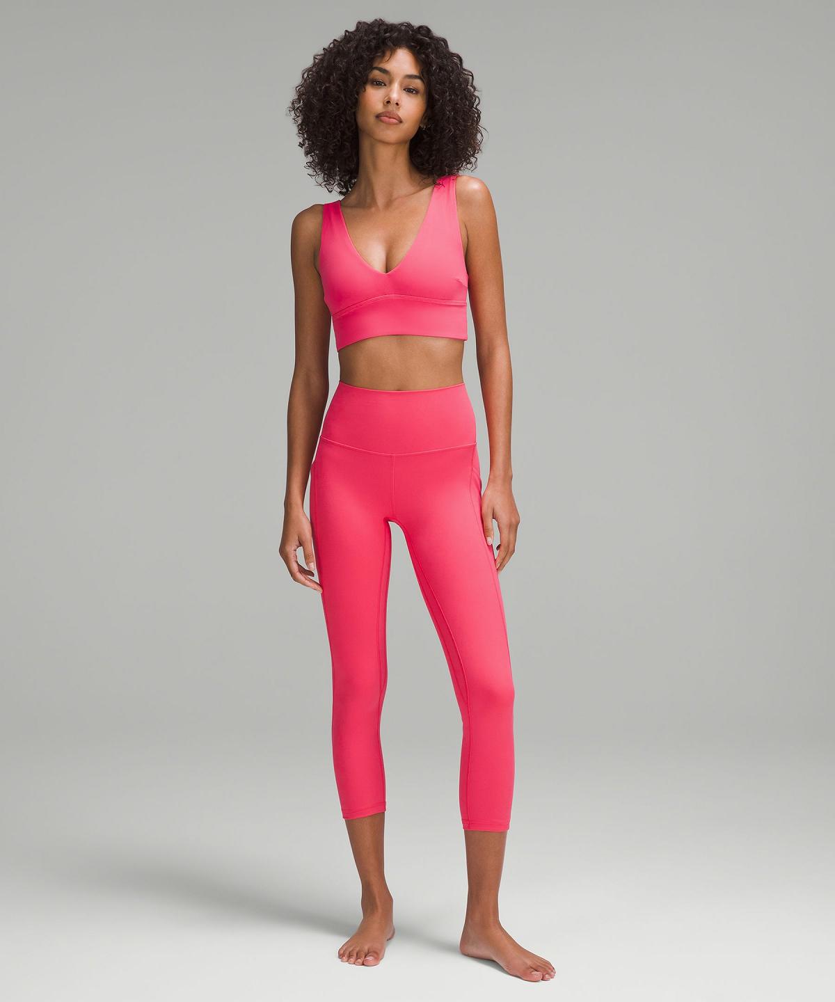 Pink Women Lululemon Align™ V-Neck Sports Bra | AU_LuLu92930