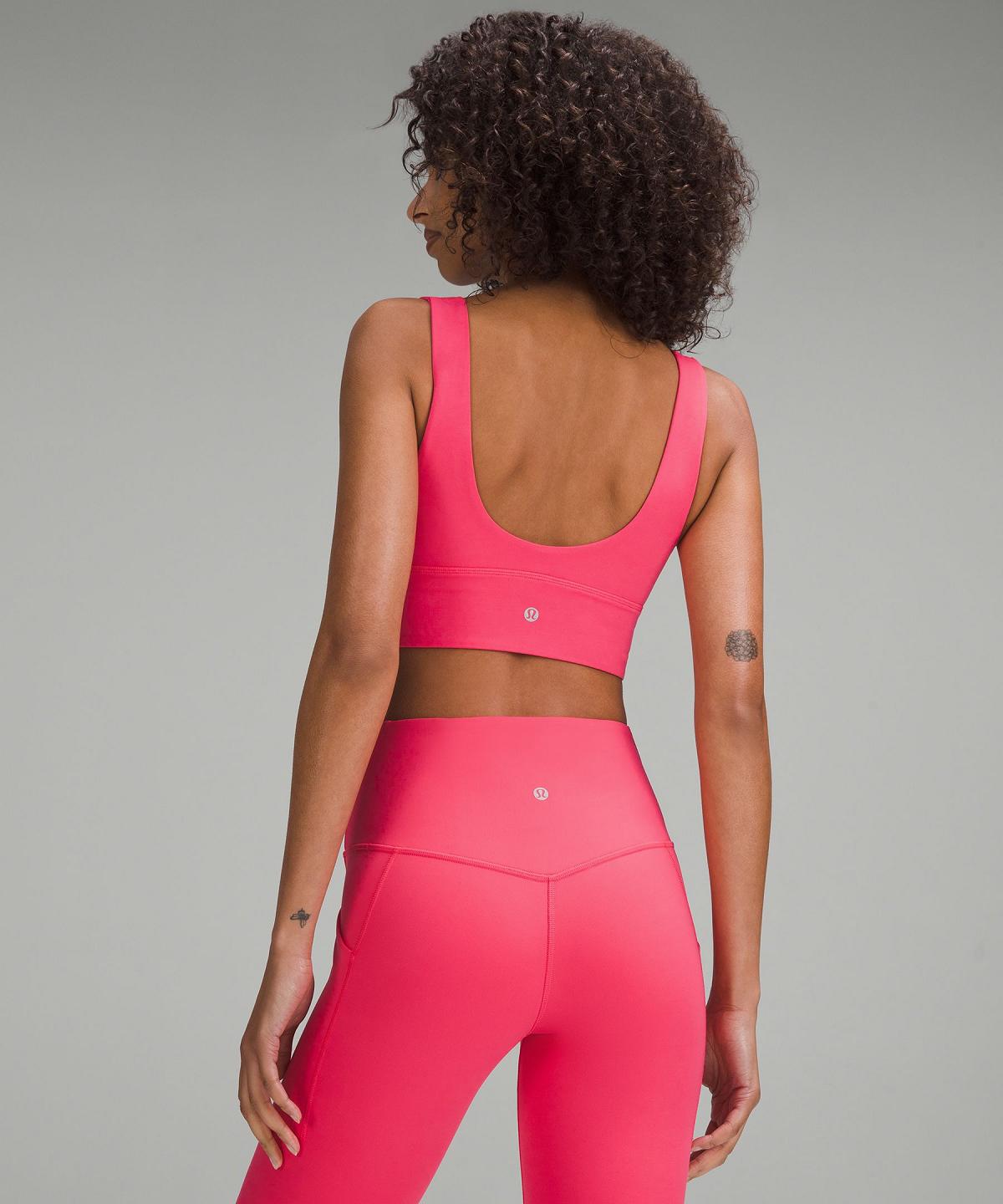 Pink Women Lululemon Align™ V-Neck Sports Bra | AU_LuLu92930