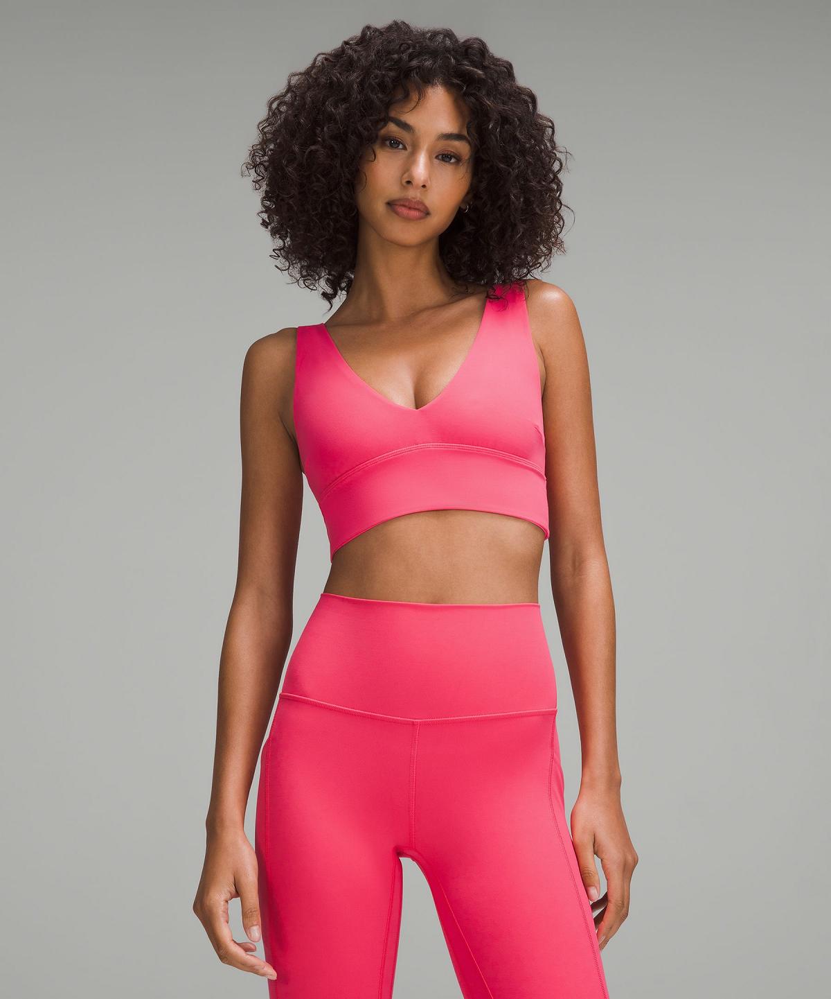 Pink Women Lululemon Align™ V-Neck Sports Bra | AU_LuLu92930