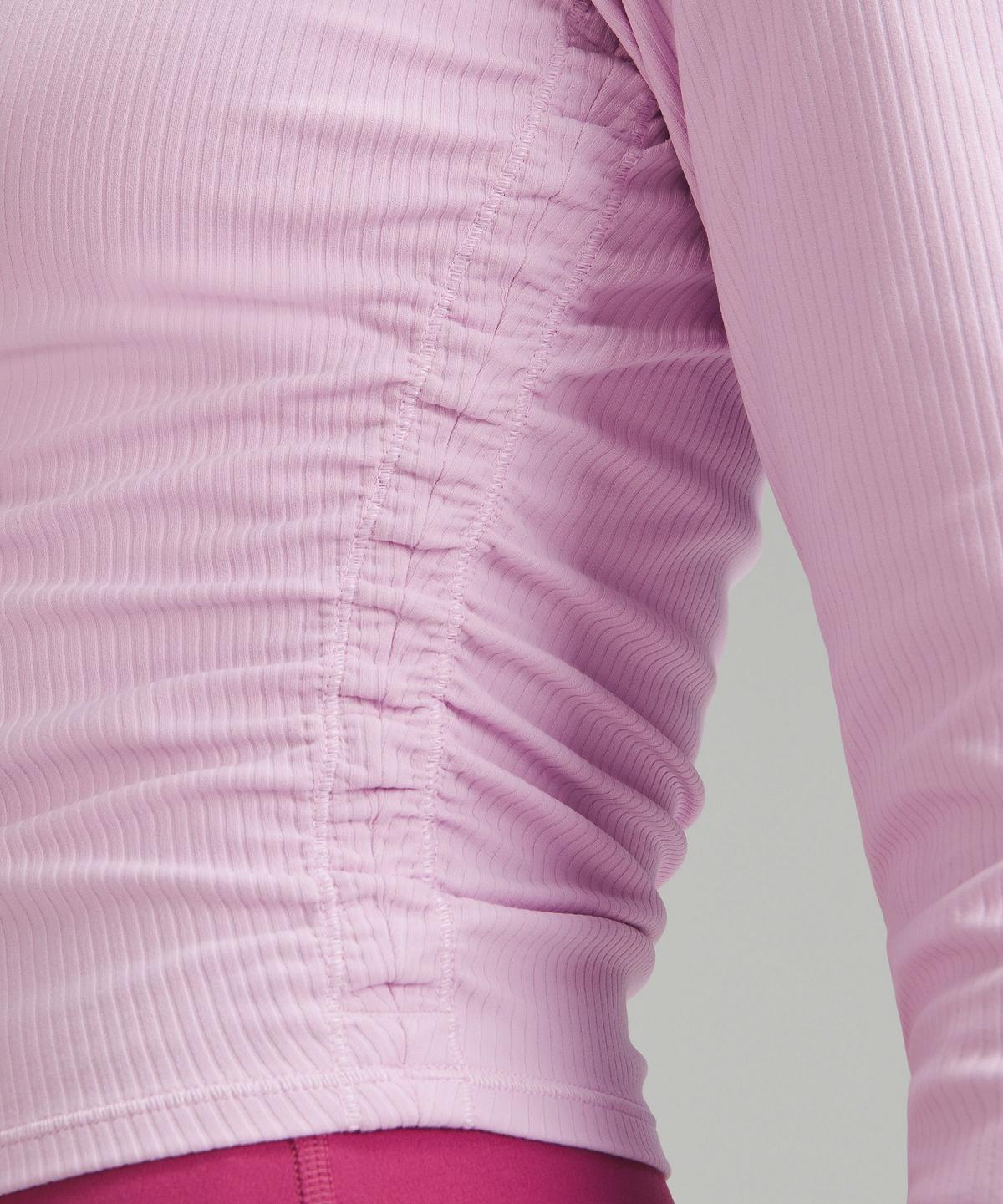 Pink Women Lululemon All It Takes Ribbed Nulu Long Sleeve Shirts | AU_LuLu66340