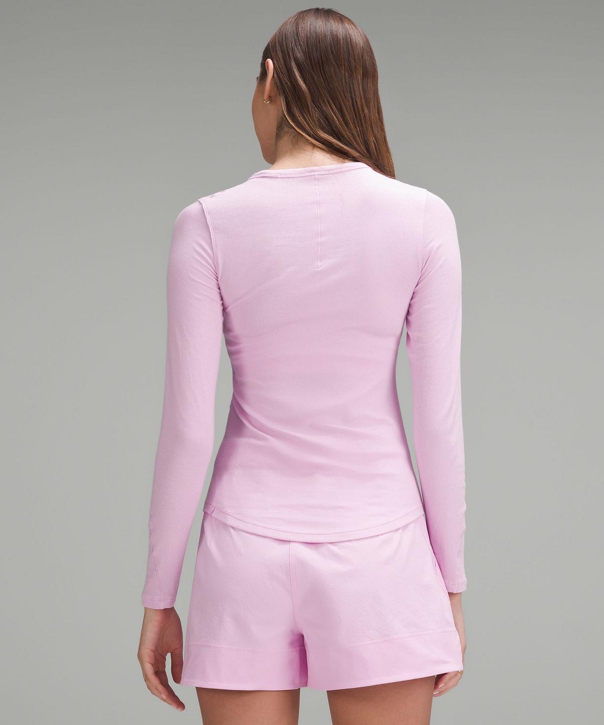 Pink Women Lululemon Hold Tight Long-Sleeve Shirts | AU_LuLu18556