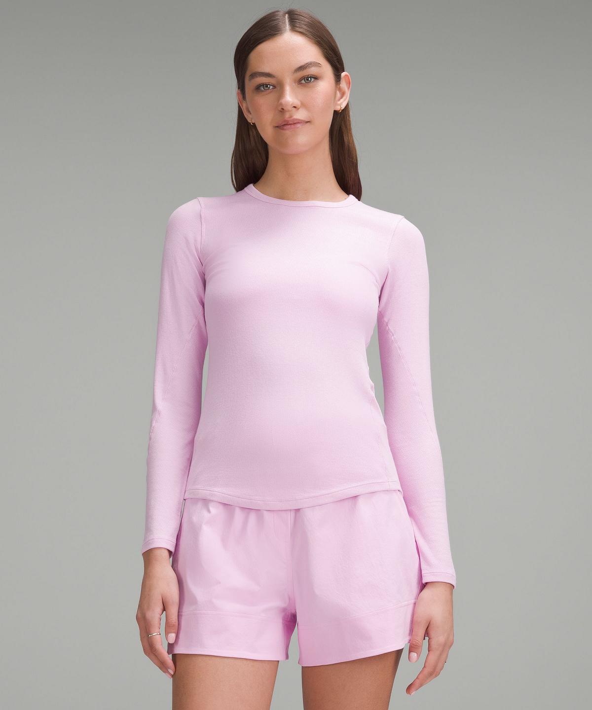 Pink Women Lululemon Hold Tight Long-Sleeve Shirts | AU_LuLu18556