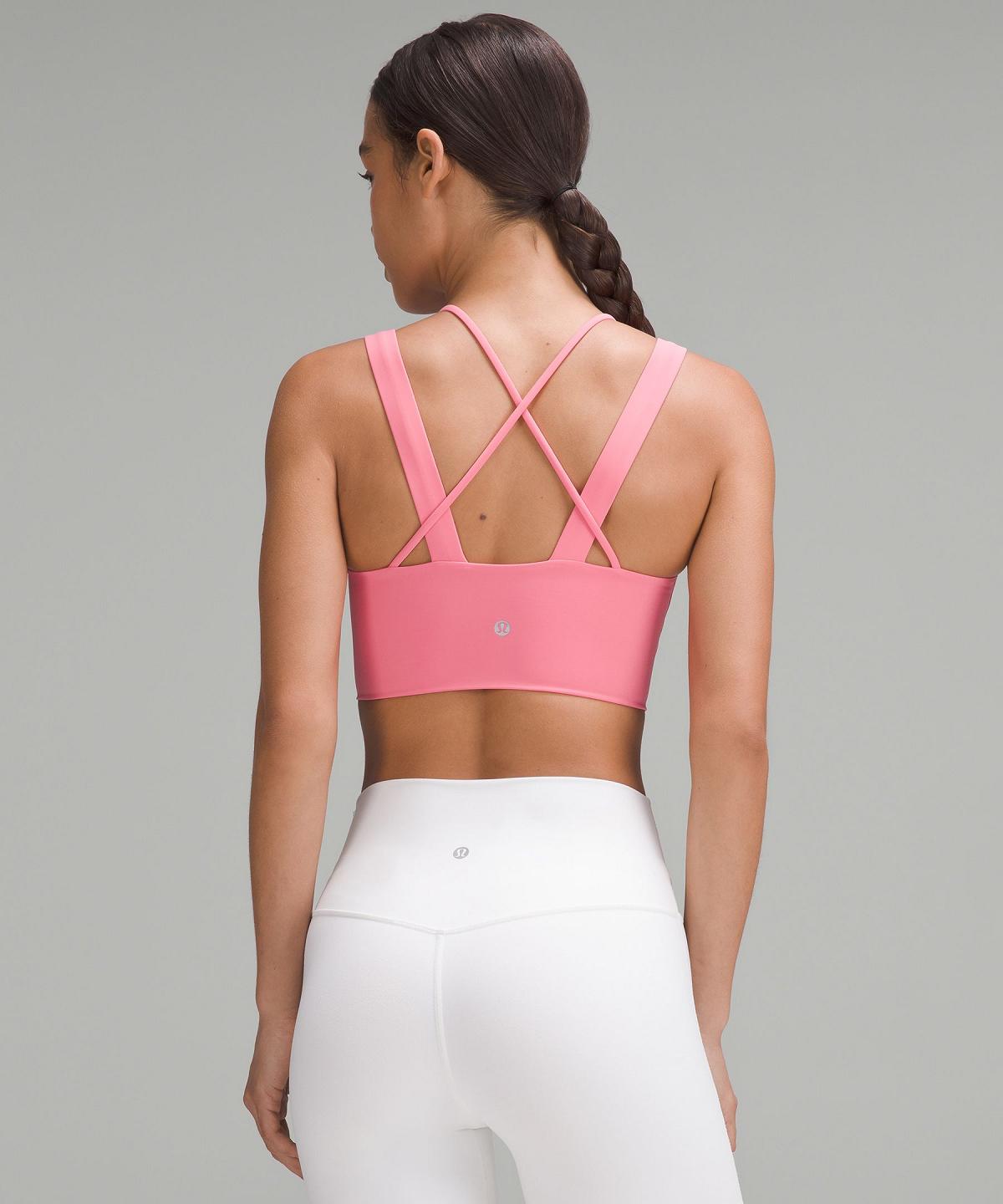 Pink Women Lululemon Like a Cloud Longline Sports Bra | AU_LuLu94867