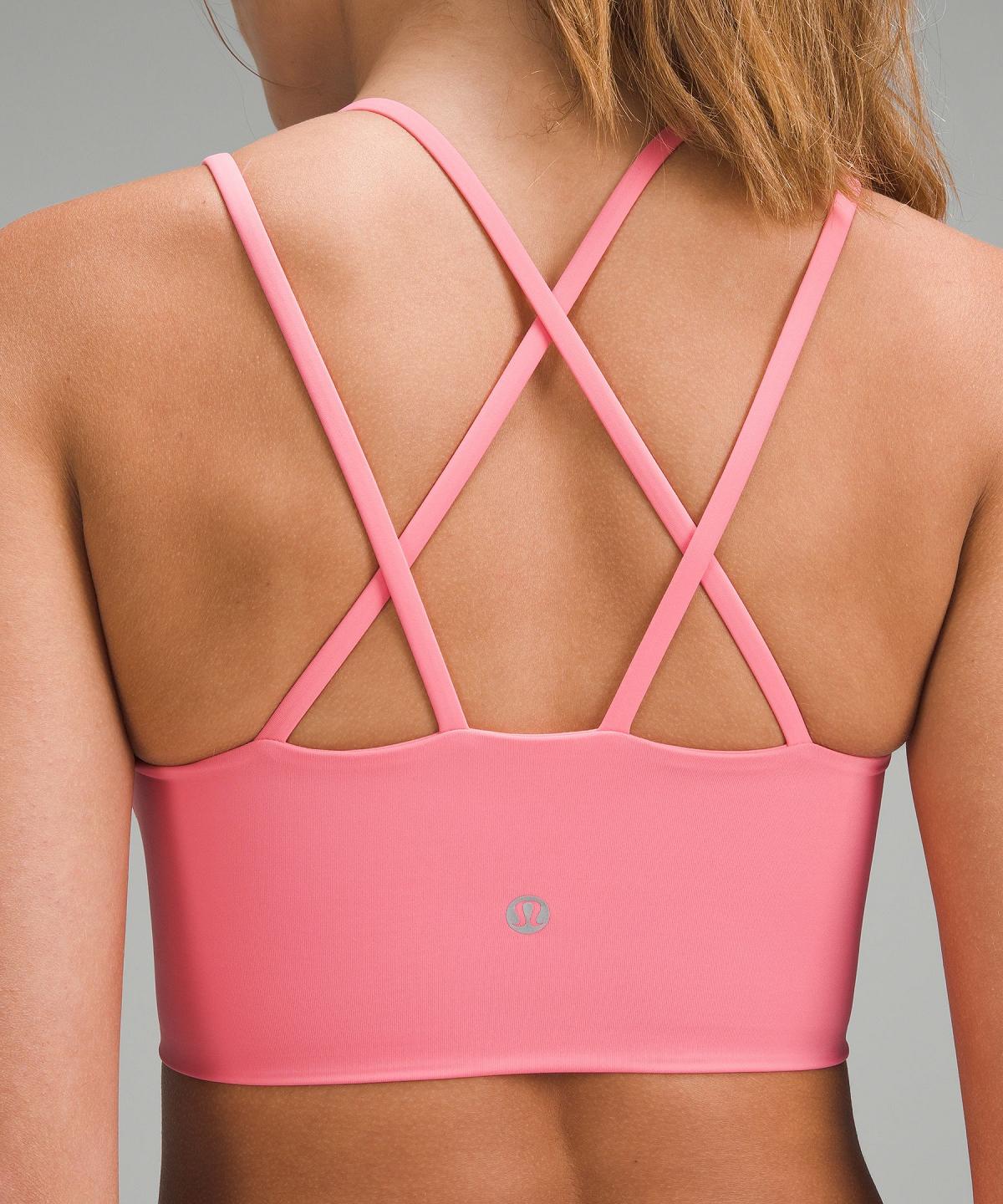 Pink Women Lululemon Like a Cloud Longline Sports Bra | AU_LuLu78753