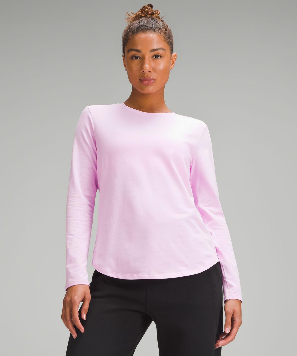 Pink Women Lululemon Love Long-Sleeve T Shirts | AU_LuLu20659