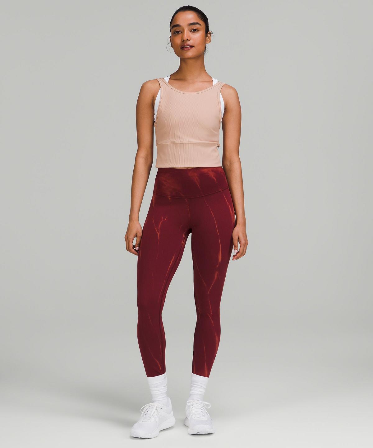 Pink Women Lululemon Power Pivot Ribbed Shirts | AU_LuLu41013